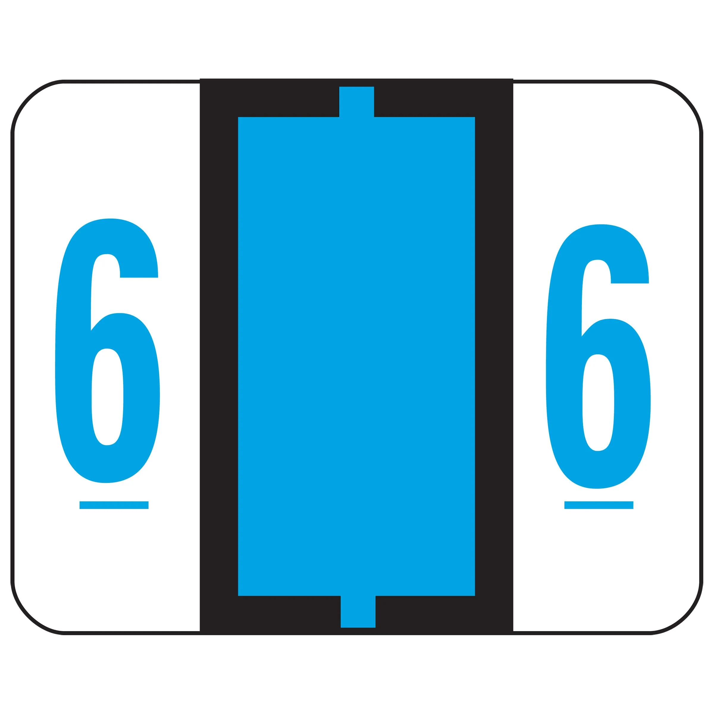 Smead BCCRN Bar-Style Color-Coded Numeric Labels