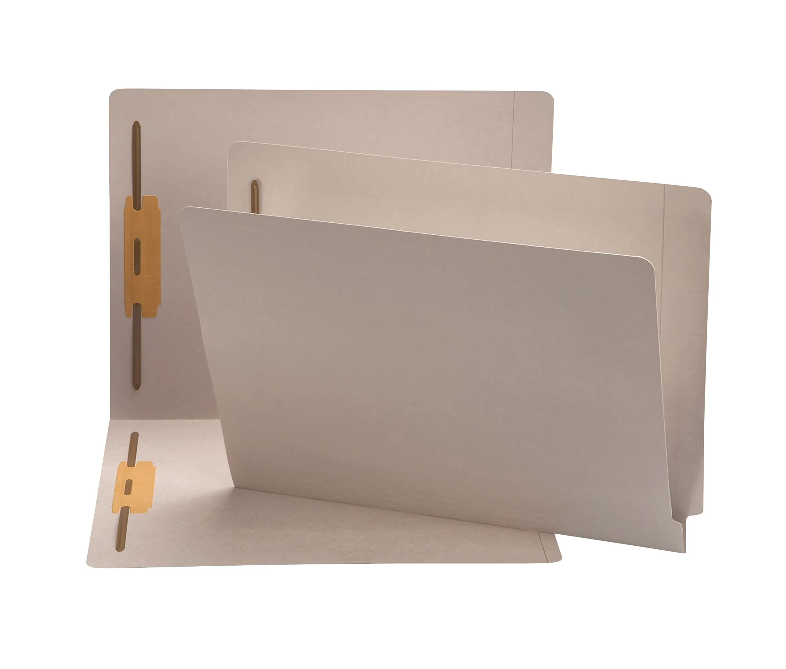 SMEAD End Tab Fastener File Folders, Shelf-Master® Reinforced Straight-Cut Tab, 2 Fasteners, Letter Size