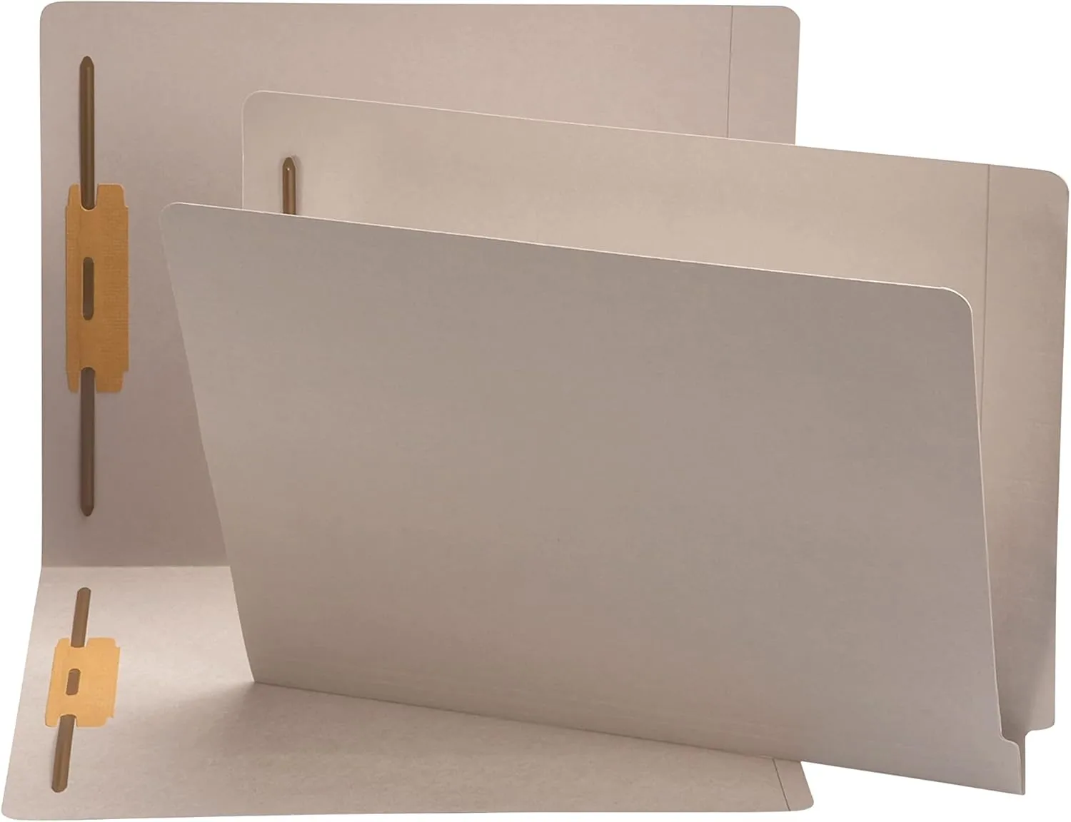 SMEAD End Tab Fastener File Folders, Shelf-Master® Reinforced Straight-Cut Tab, 2 Fasteners, Letter Size