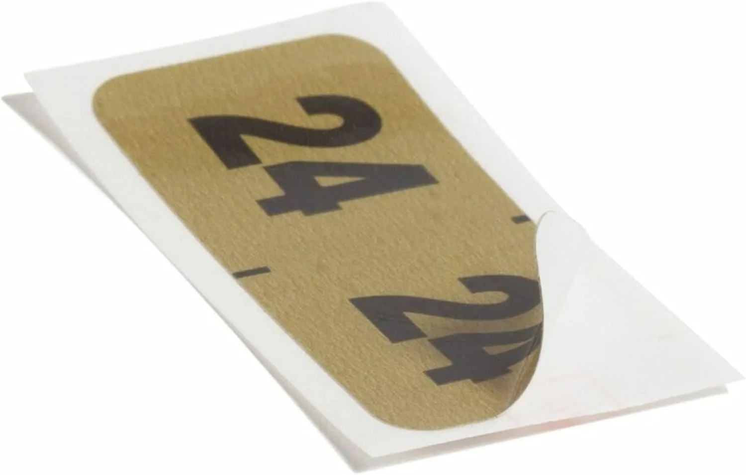 Smead® ETYJ Color-Coded Year Labels, SMD68324, 3/4" x 1-1/2", Gold, Roll of 500 Labels