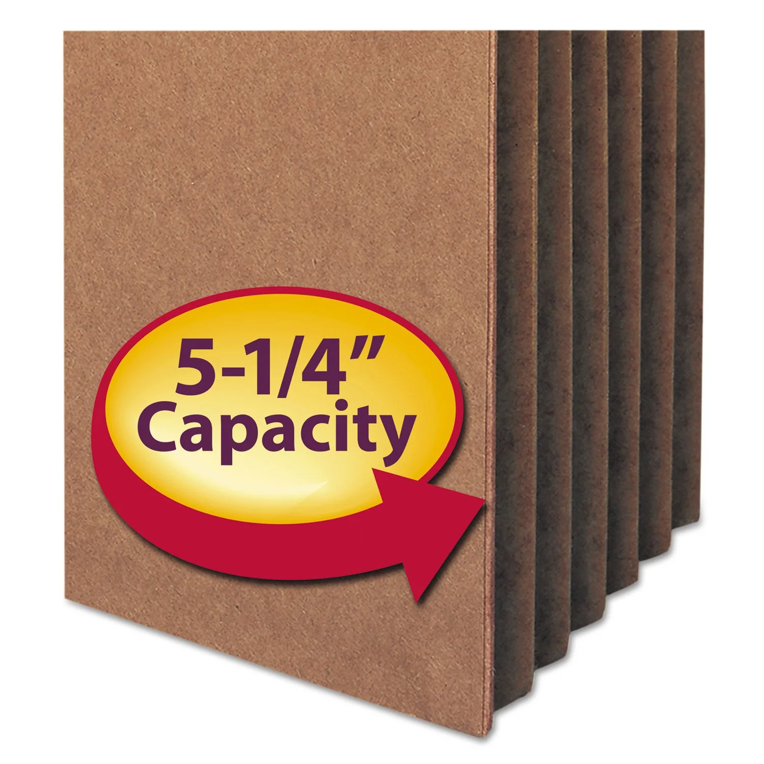 Smead® "Workhorse" Expanding File Pockets, 5 1/4" Expansion, 9 1/2" x 11 3/4", 30% Recycled, Redrope, Pack Of 10