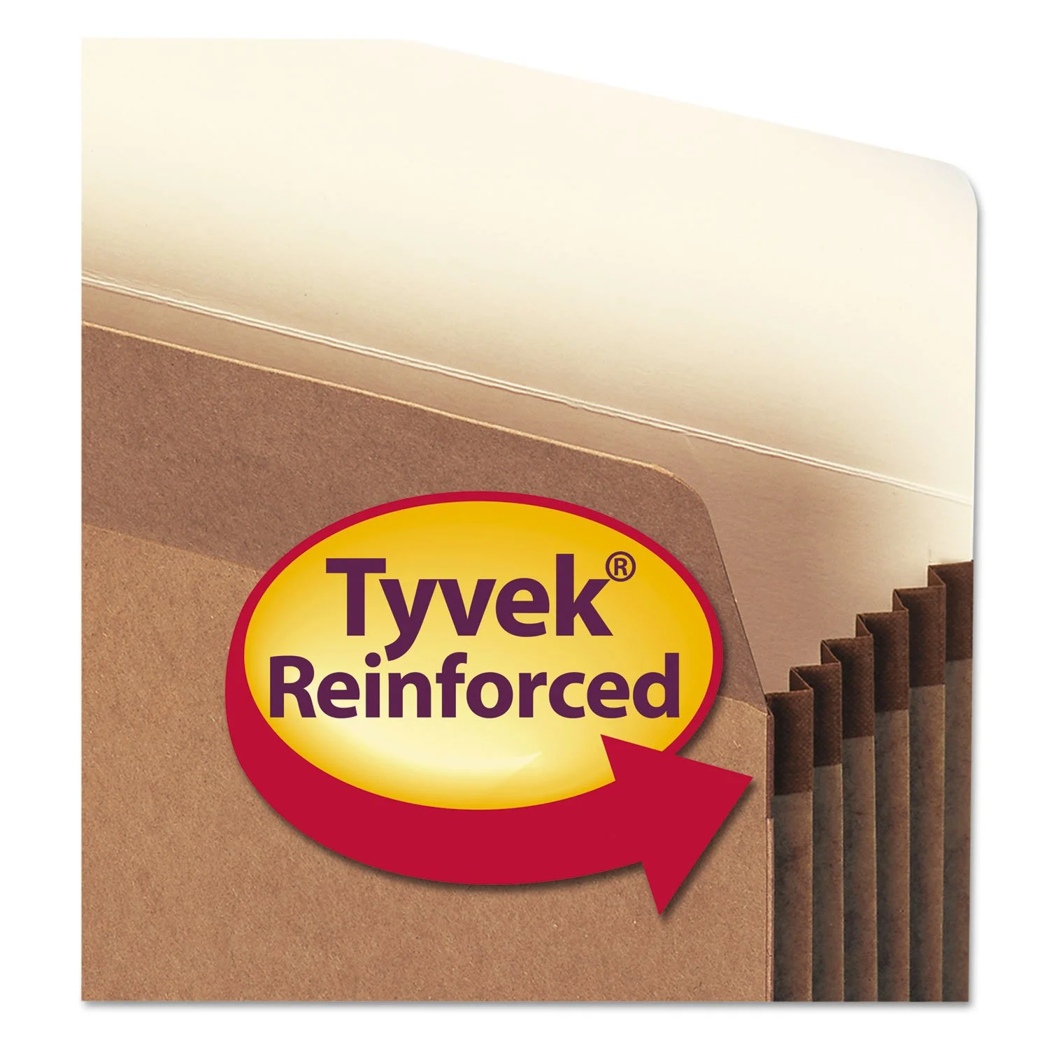 Smead® "Workhorse" Expanding File Pockets, 5 1/4" Expansion, 9 1/2" x 11 3/4", 30% Recycled, Redrope, Pack Of 10