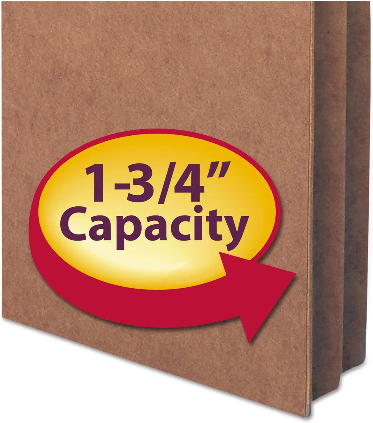 Smead Expanding File Pockets, Redrope, 1 3/4in Expansion, Letter Size, Pack of 25