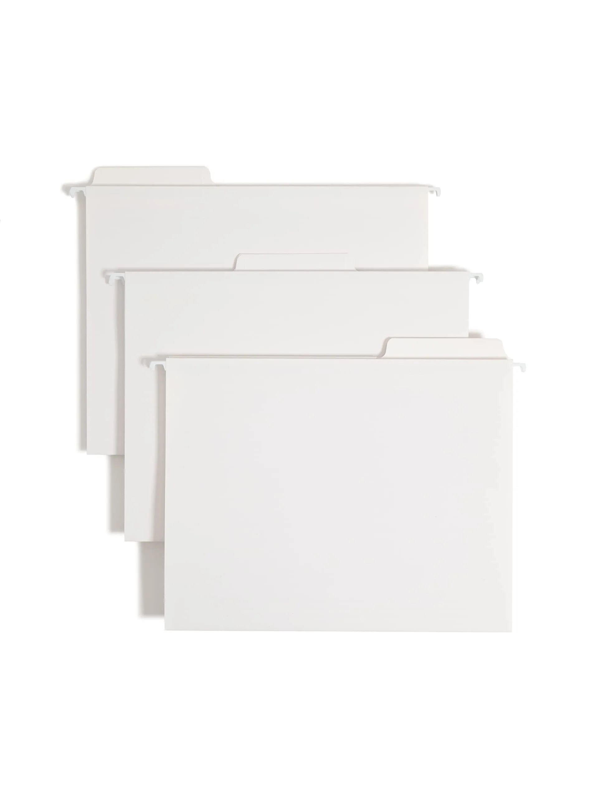 Smead FasTab Hanging File Folder, Letter Size, White, 20 per Box (64002)