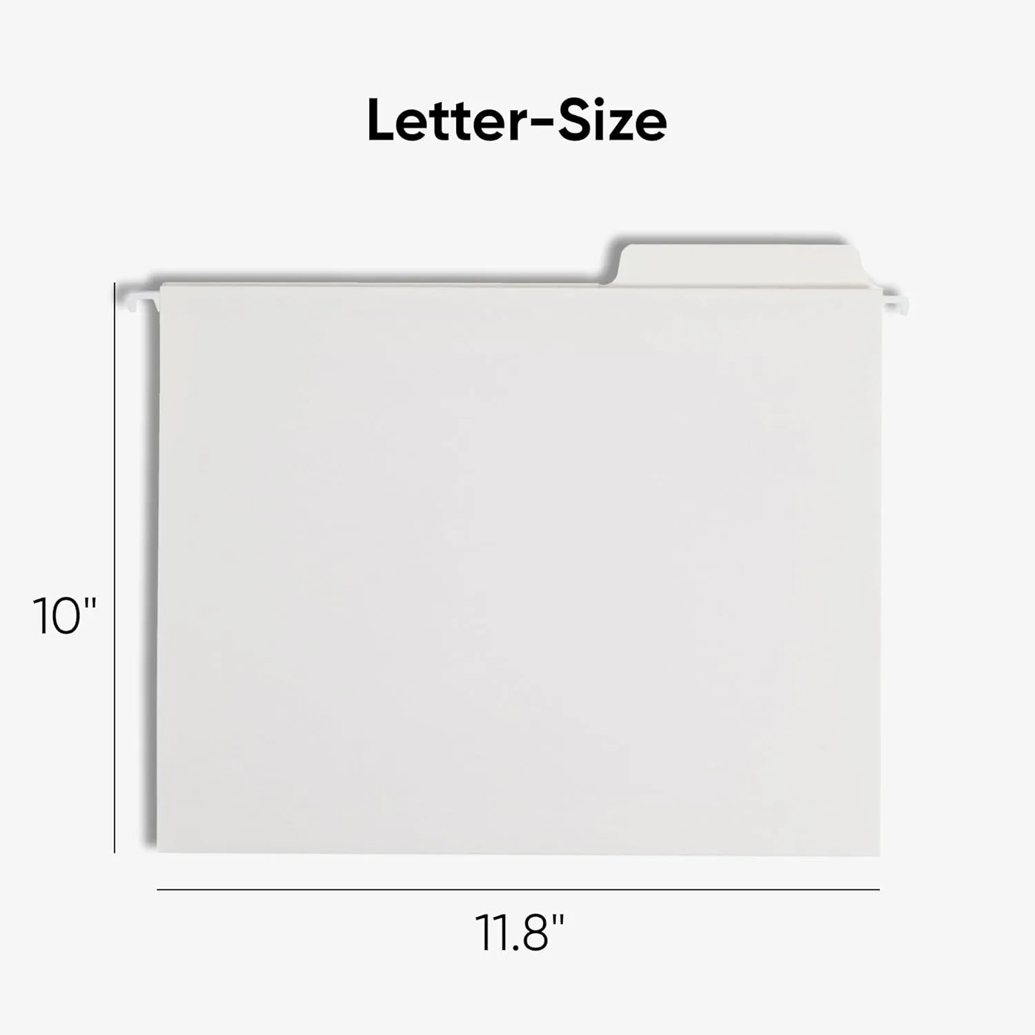 Smead FasTab Hanging File Folder, Letter Size, White, 20 per Box (64002)