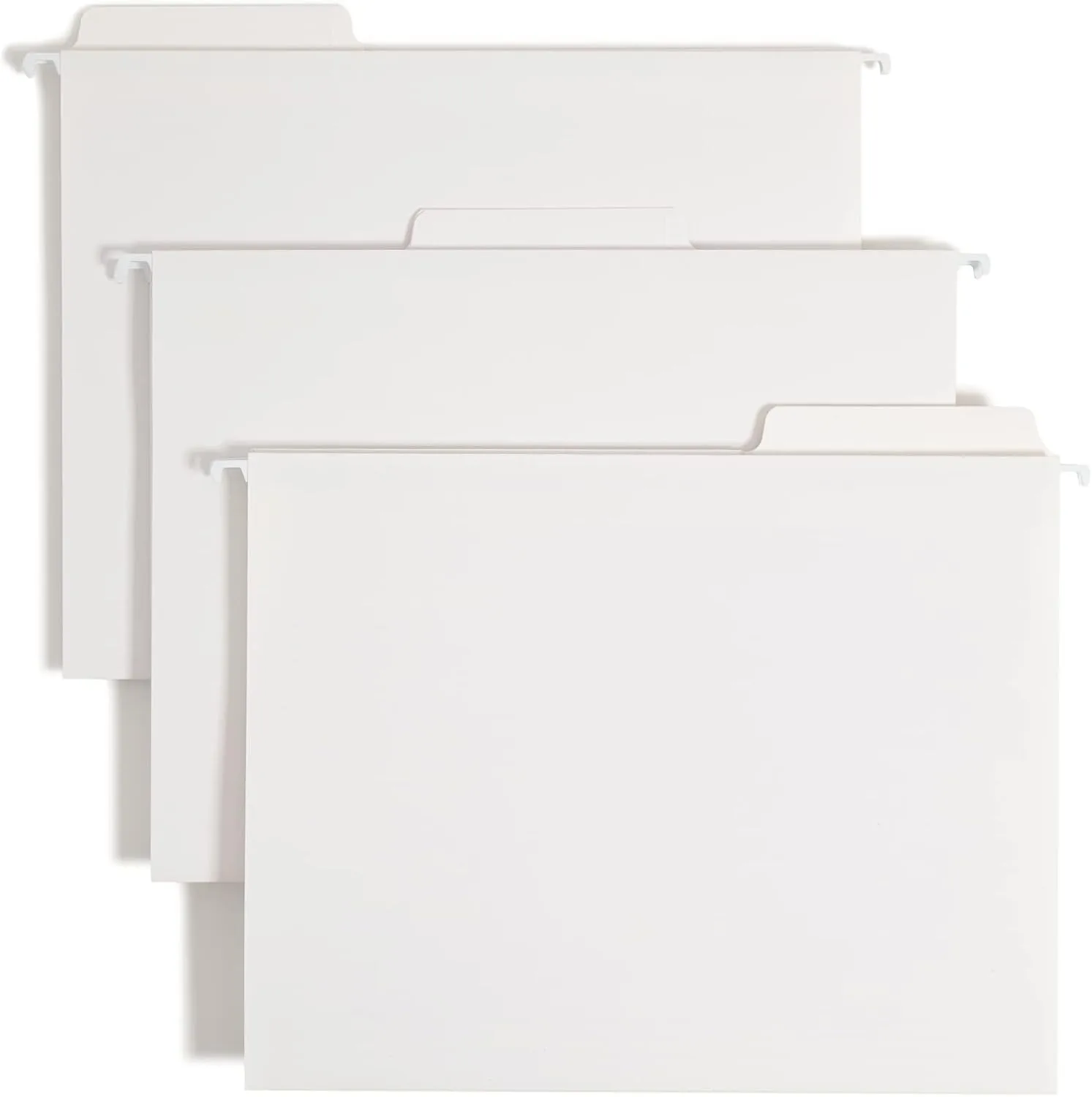 Smead FasTab Hanging File Folder, Letter Size, White, 20 per Box (64002)