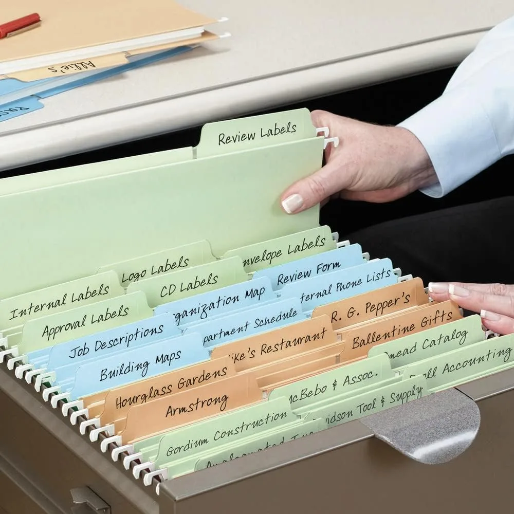 SMEAD FasTab Hanging File Folders, Letter Size