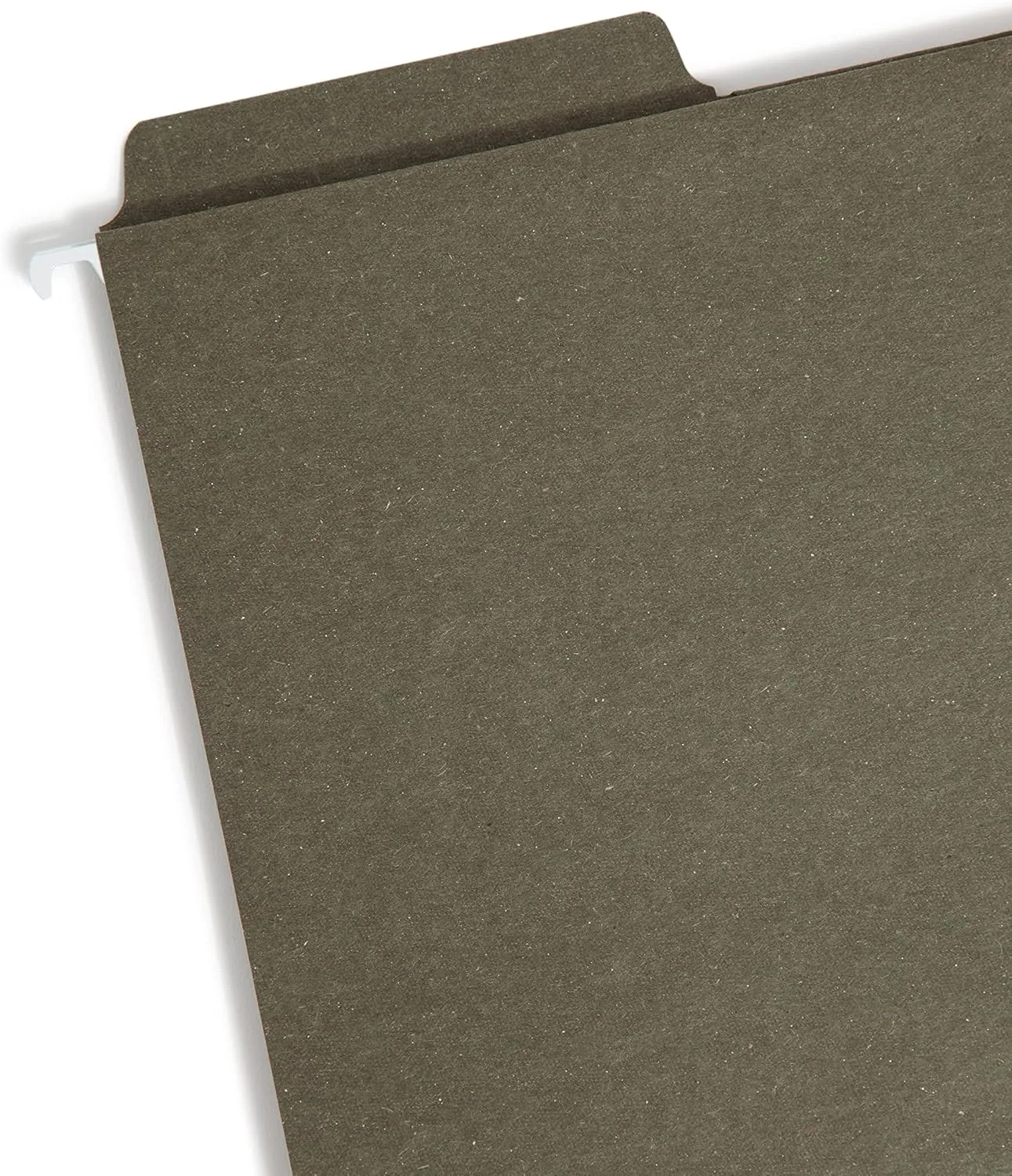 Smead 100% Recycled FasTab Hanging File Folder, 1/3-Cut, Letter, Standard Green, 20/Box (64037)