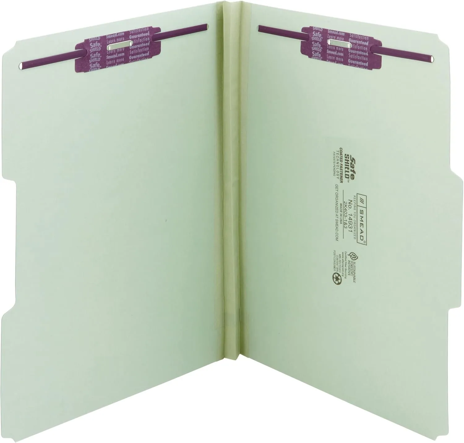 Smead Pressboard Fastener File Folder, Letter, 1" Expansion, 25/Box