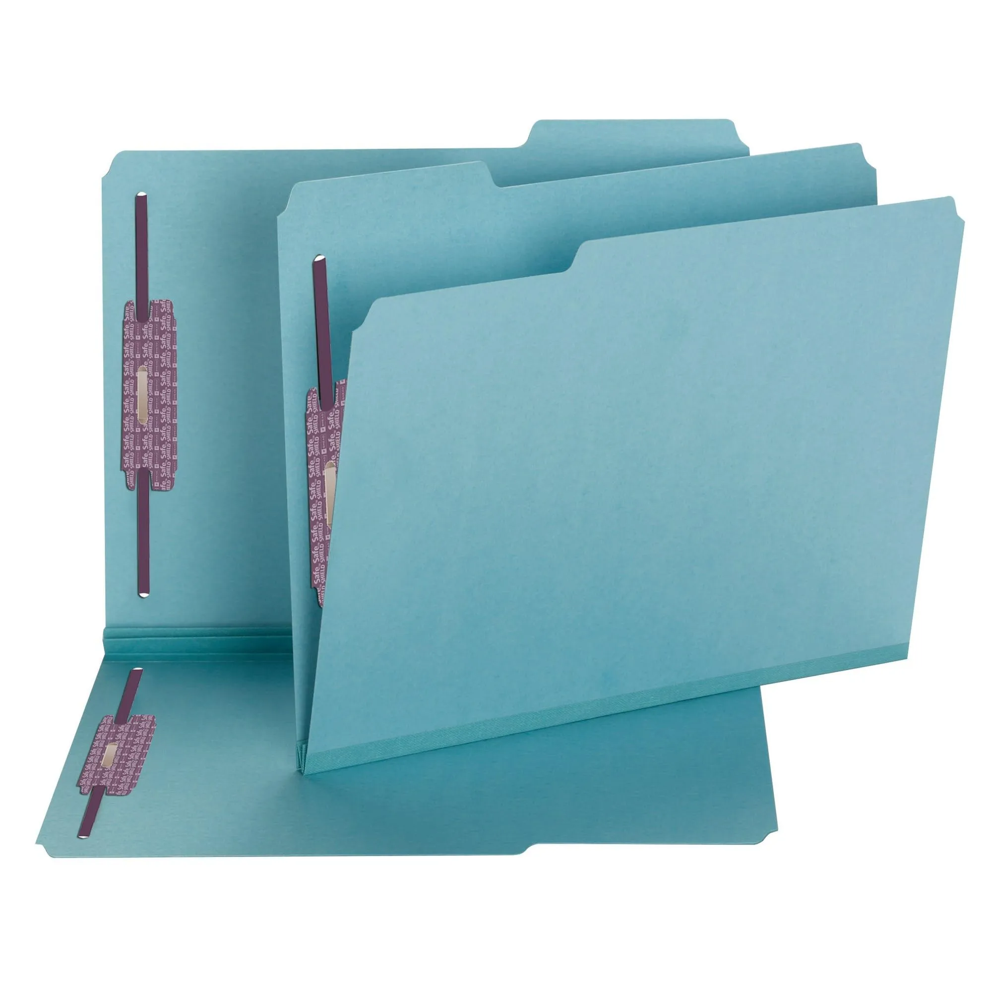 SMEAD Pressboard Fastener File Folder with SafeSHIELD Fasteners, Letter