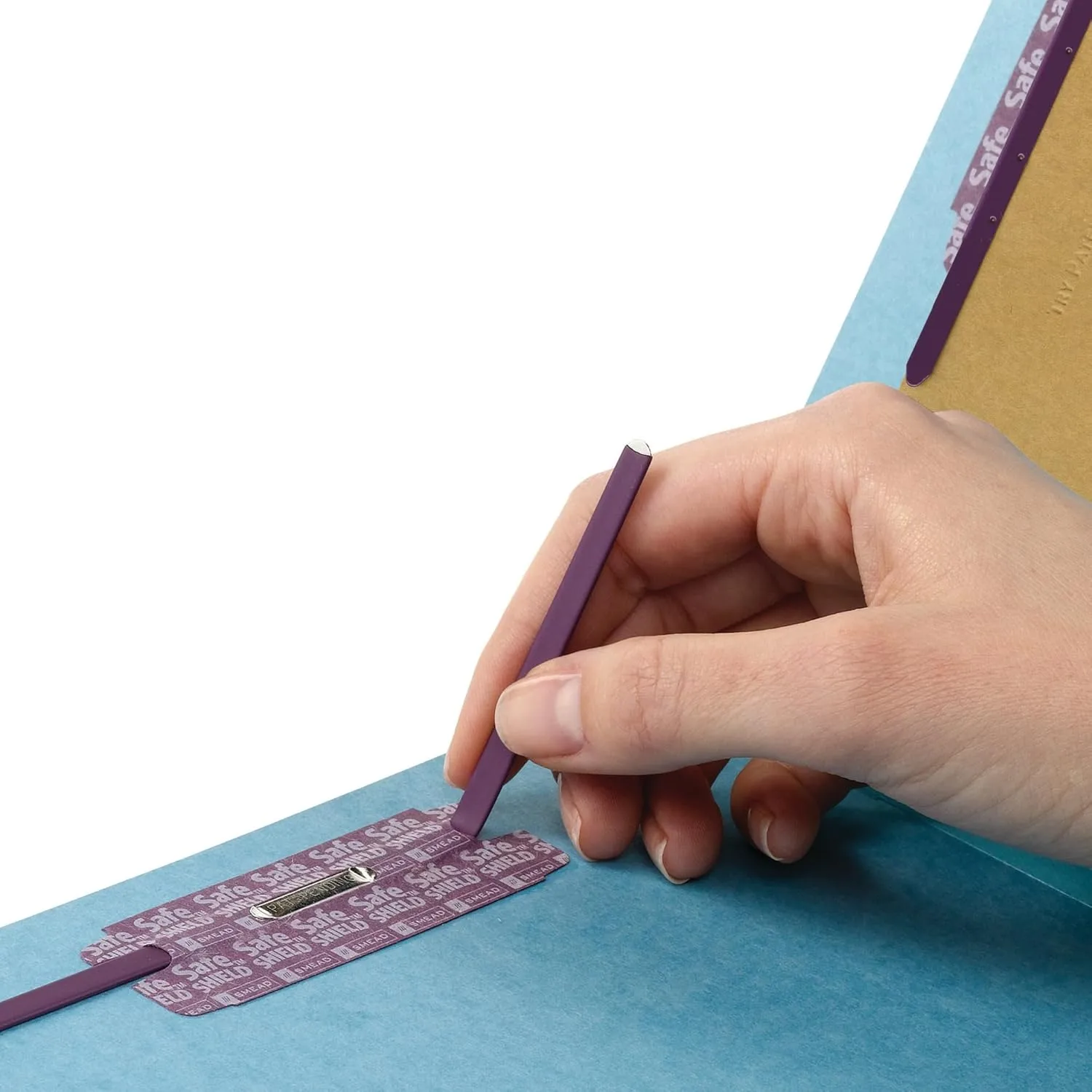 SMEAD Pressboard Fastener File Folder with SafeSHIELD Fasteners, Letter