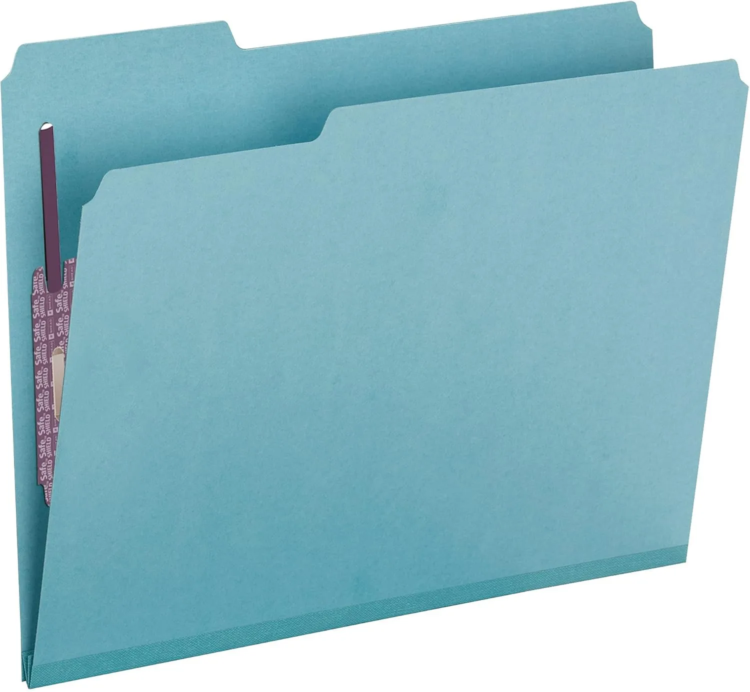 SMEAD Pressboard Fastener File Folder with SafeSHIELD Fasteners, Letter
