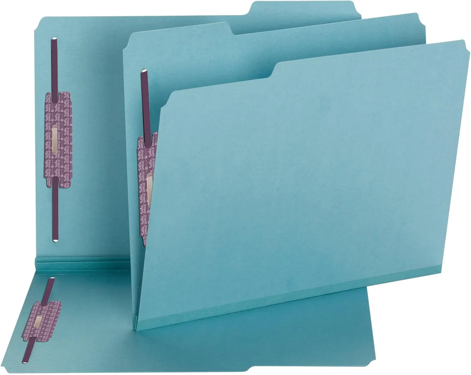 SMEAD Pressboard Fastener File Folder with SafeSHIELD Fasteners, Letter