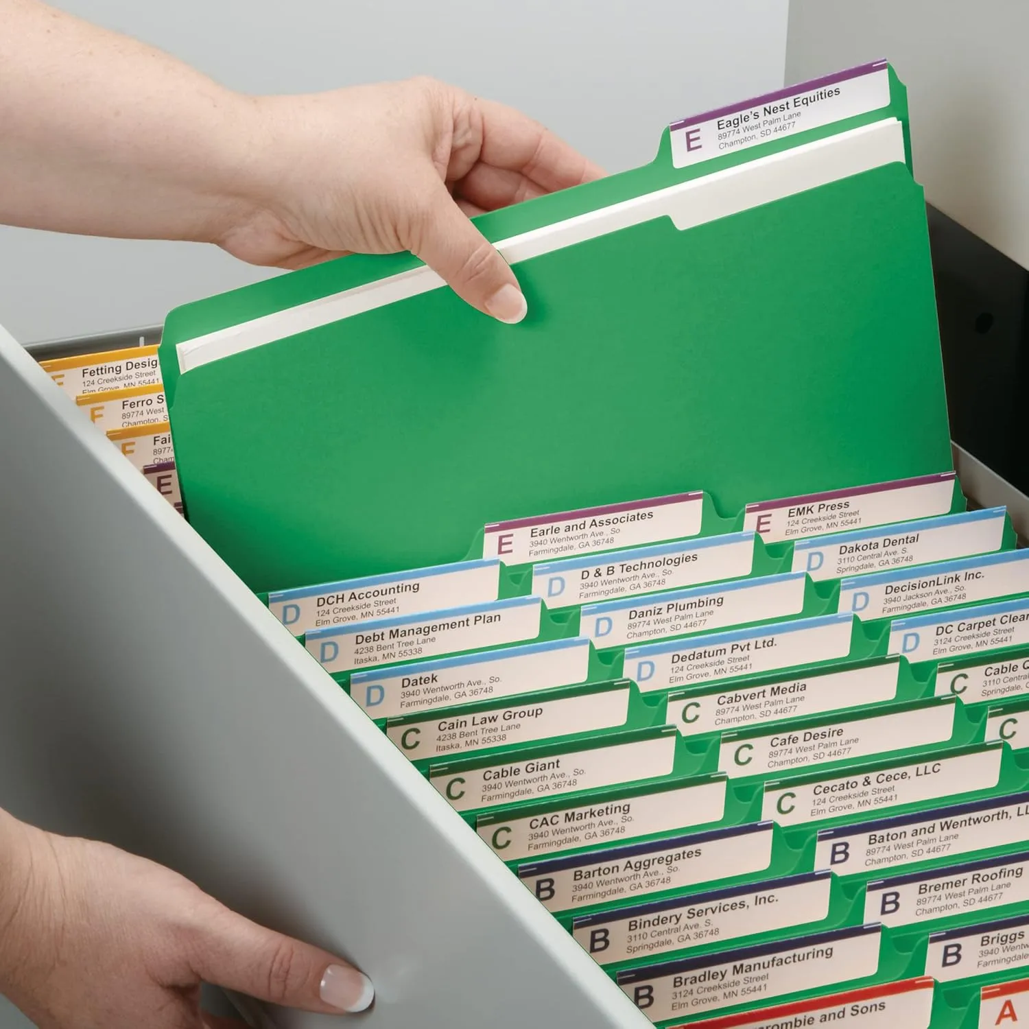 SMEAD Pressboard Fastener File Folder with SafeSHIELD Fasteners, Letter