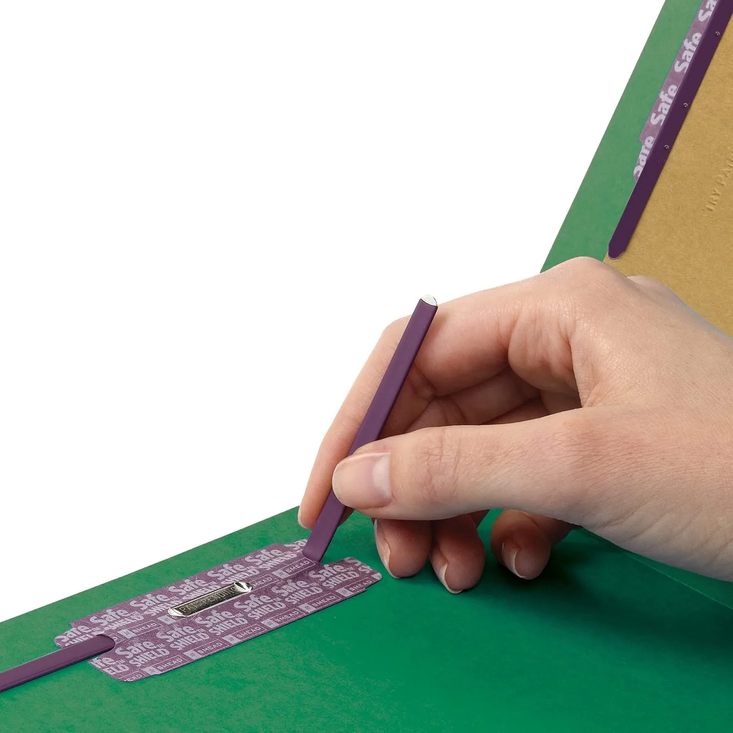 SMEAD Pressboard Fastener File Folder with SafeSHIELD Fasteners, Letter
