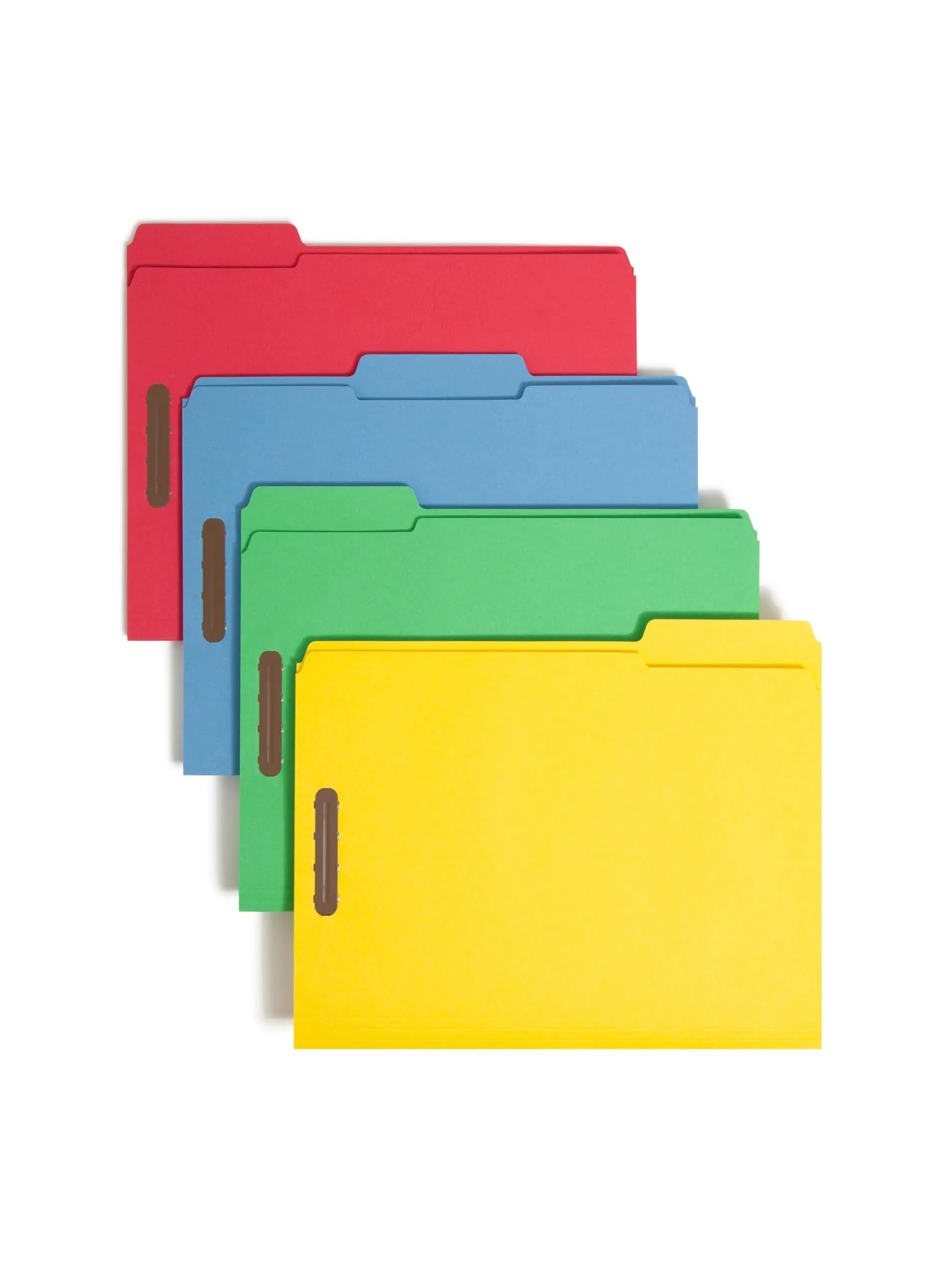 SMEAD Fastener File Folders with Reinforced 1/3-Cut Tabs