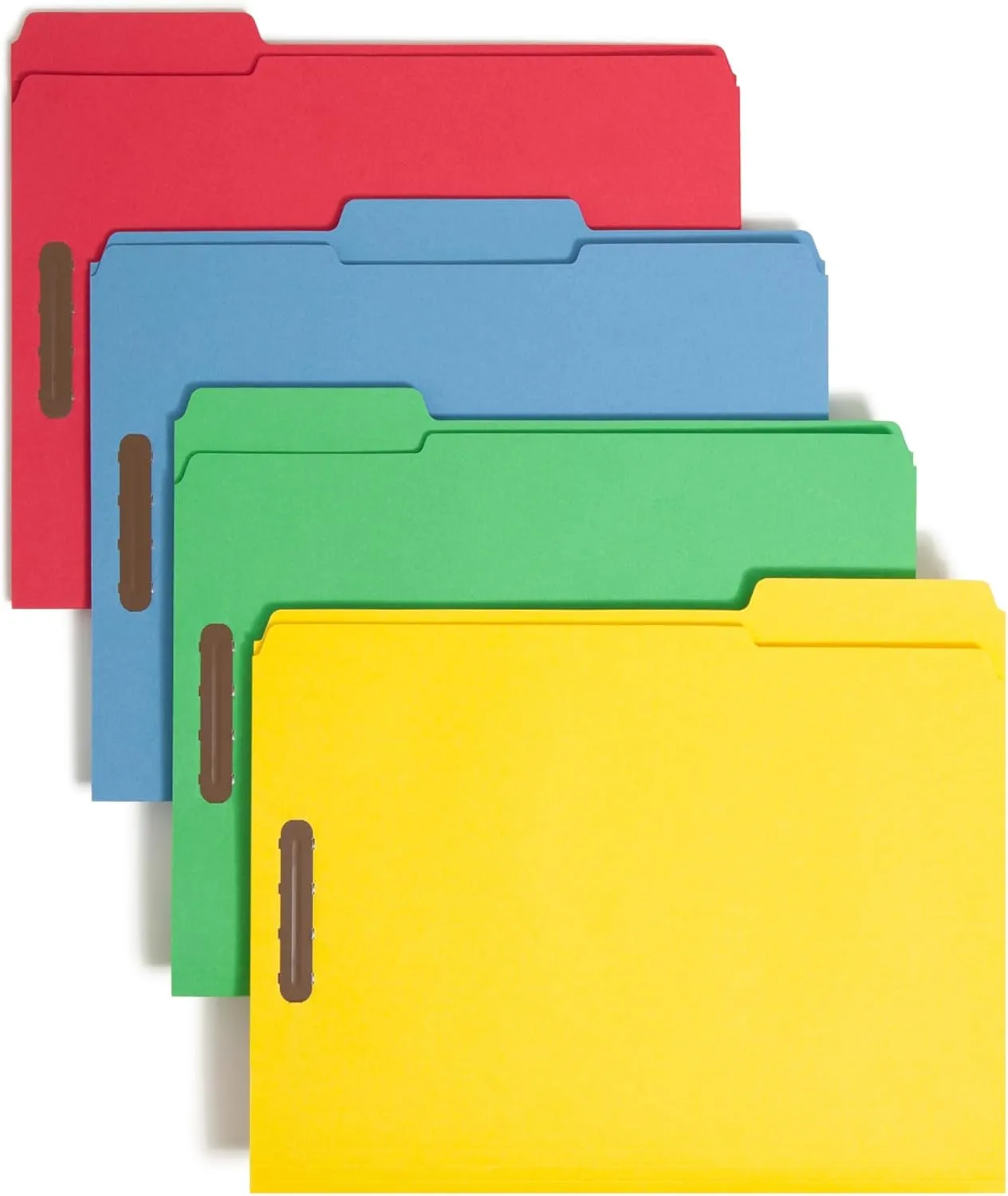 SMEAD Fastener File Folders with Reinforced 1/3-Cut Tabs