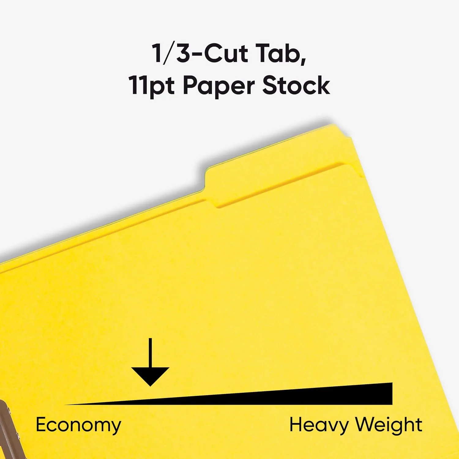 SMEAD Fastener File Folders with Reinforced 1/3-Cut Tabs