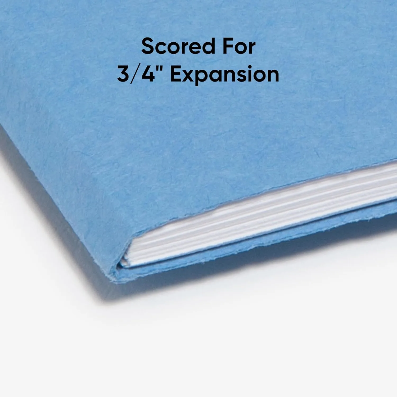 Smead Fastener File Folders, 50 Count, Blue, Reinforced 1/3-Cut Tabs, Letter Size (12040)