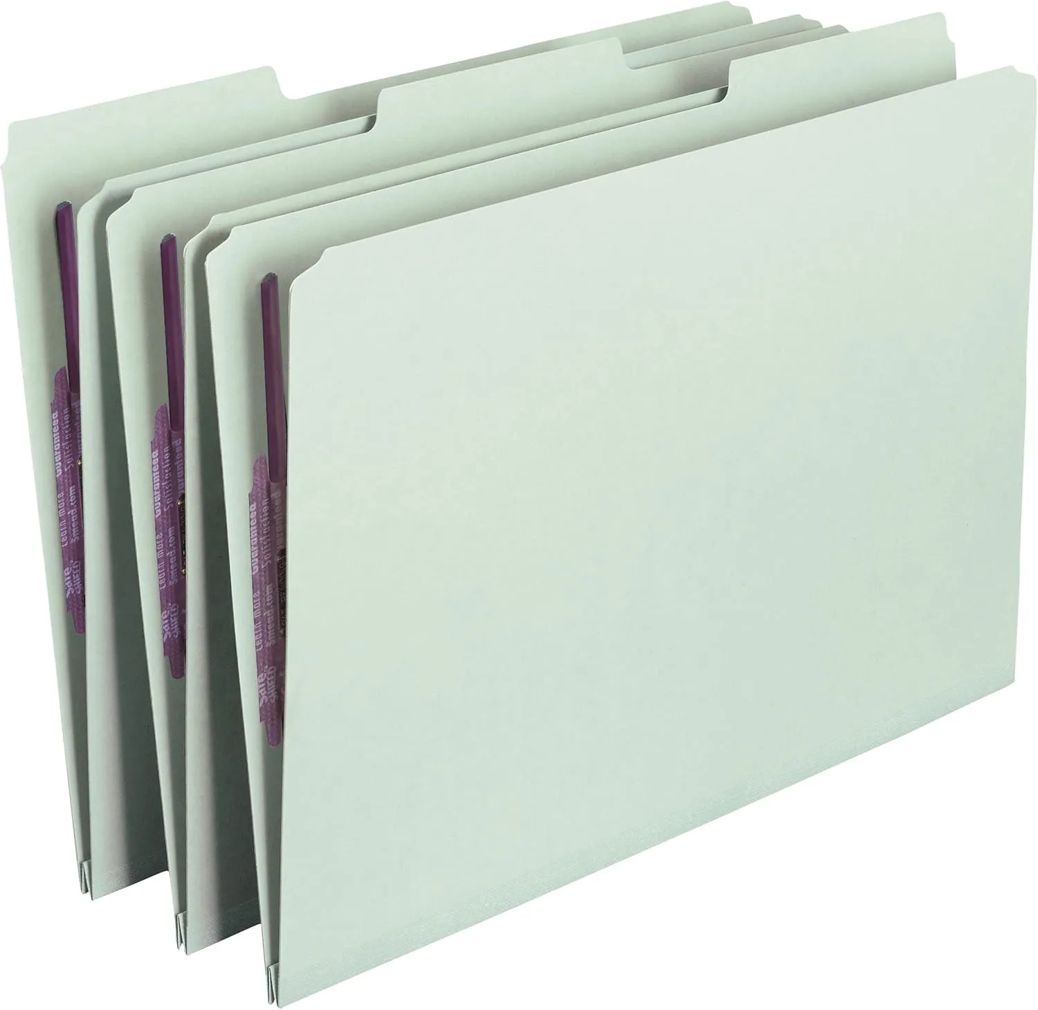 Smead Pressboard Fastener File Folder with SafeSHIELD, Legal, 1" Expansion, 25/Box