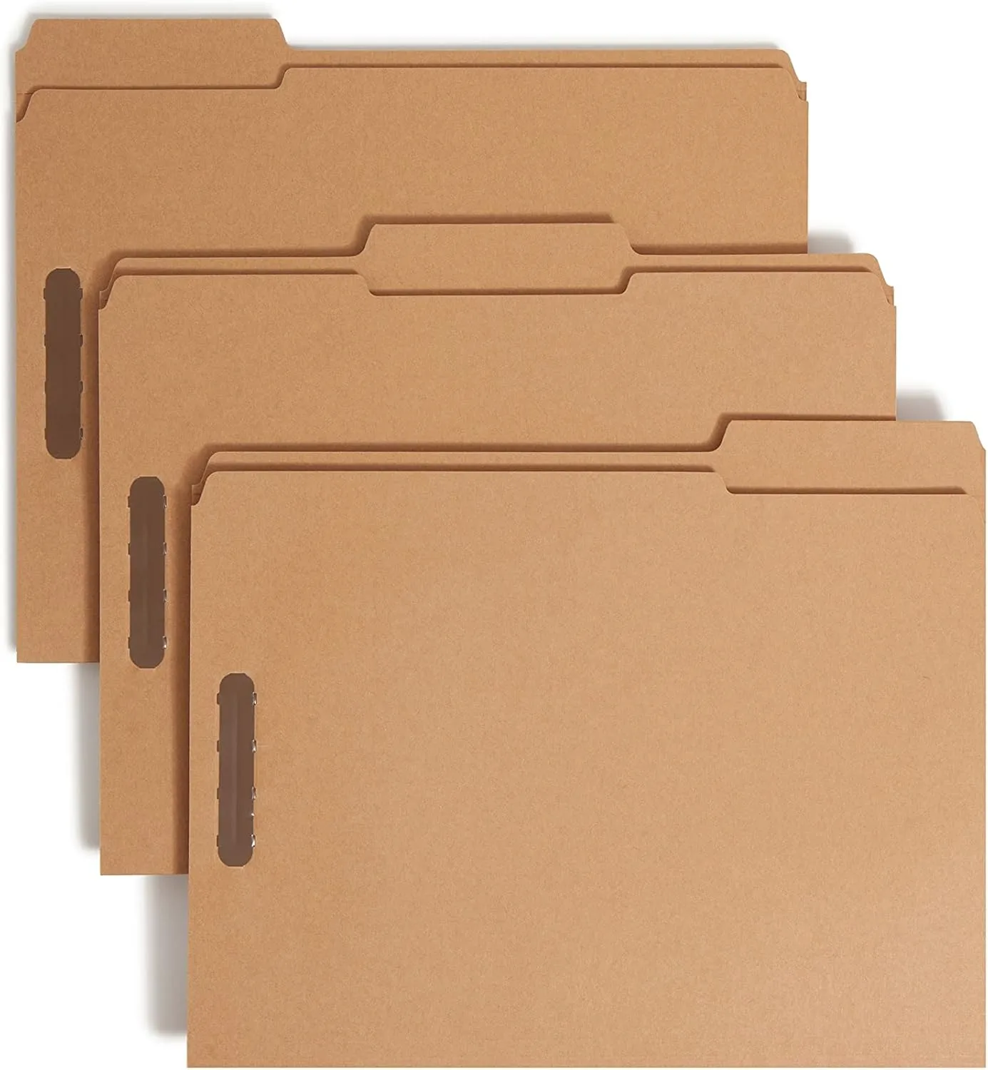 SMEAD Fastener File Folders, 2 Fasteners, Letter Size, Kraft