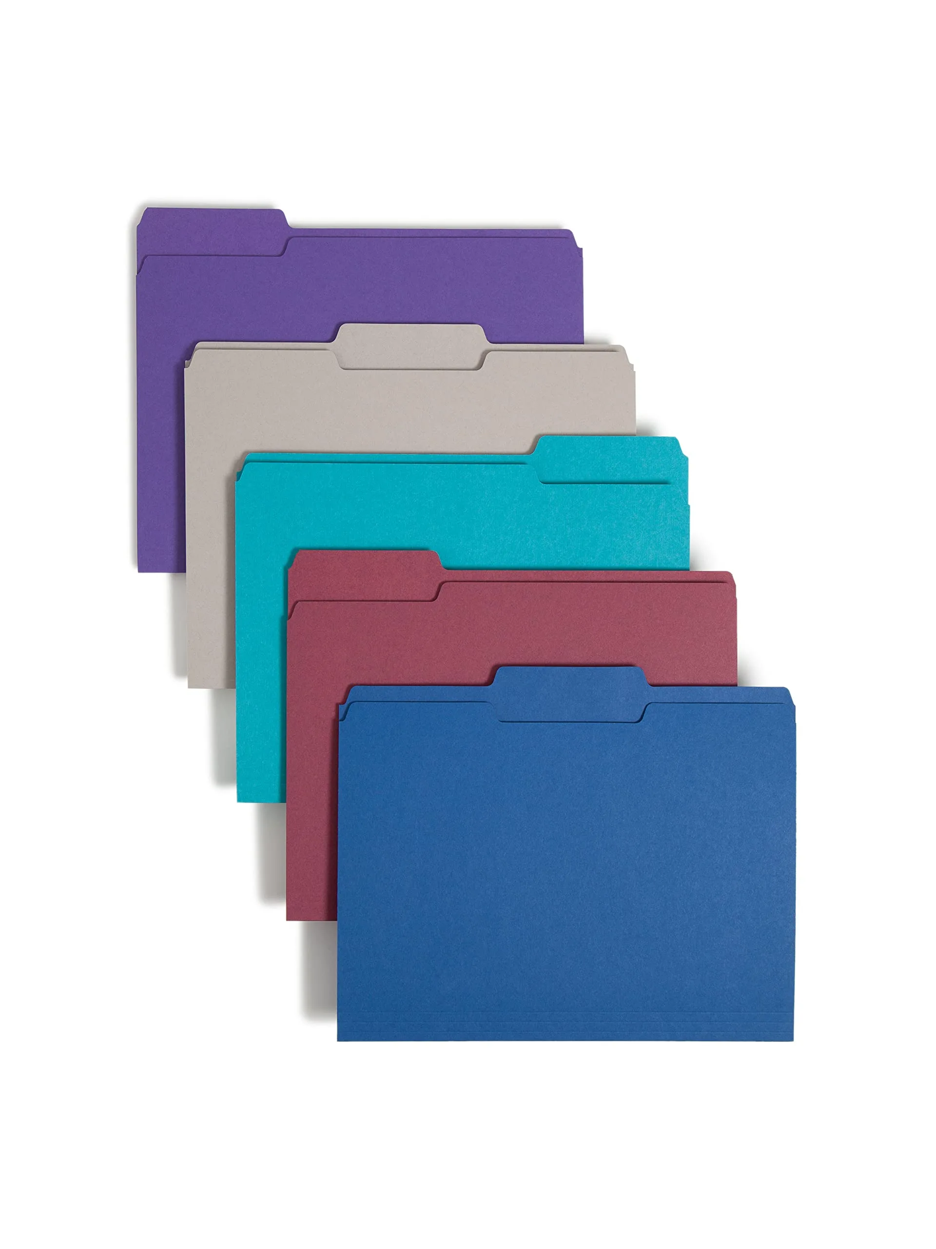 SMEAD Letter-Size File Folders, 1/3-Cut Top Tab