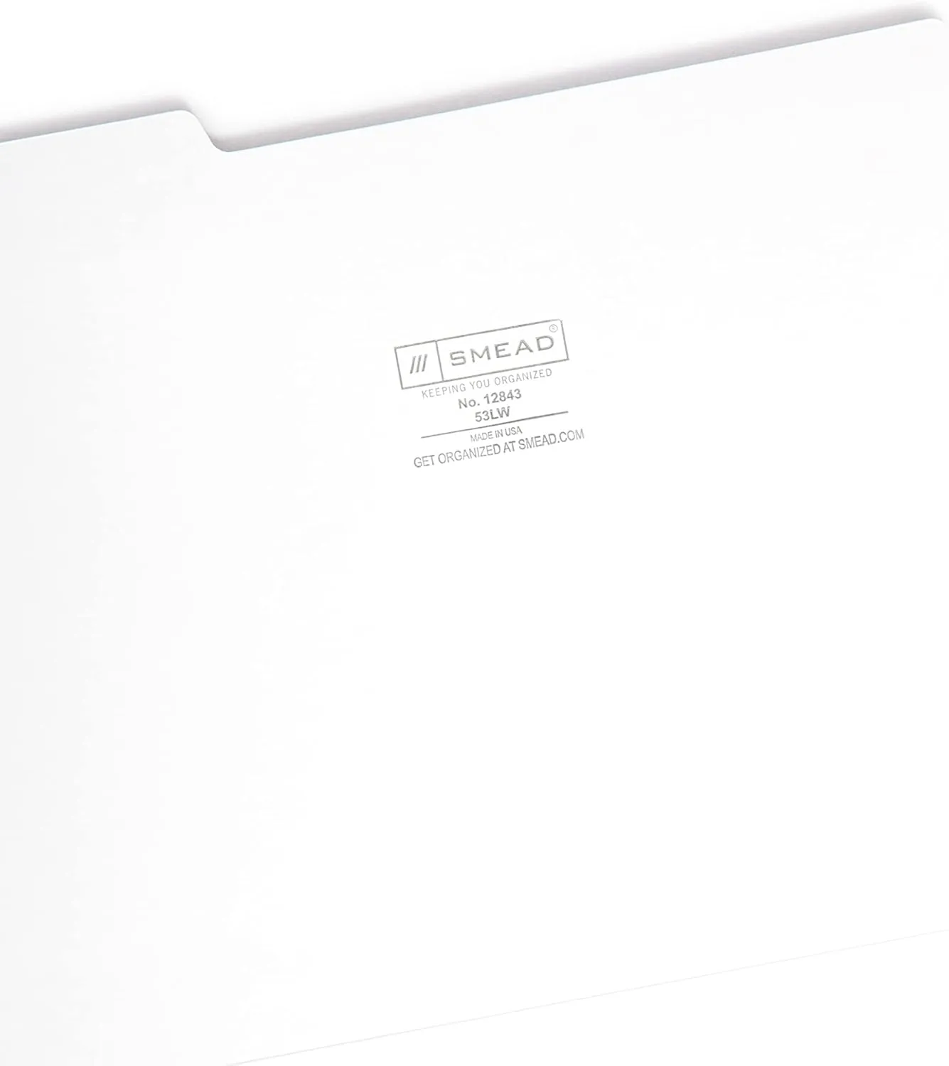 SMEAD Letter-Size File Folders, 1/3-Cut Top Tab