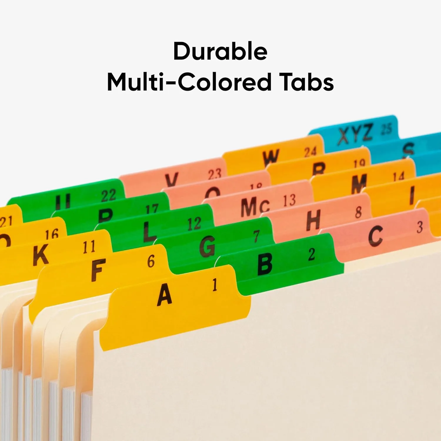 Smead Alphabetic File Guides, 1/5-Cut Tabs