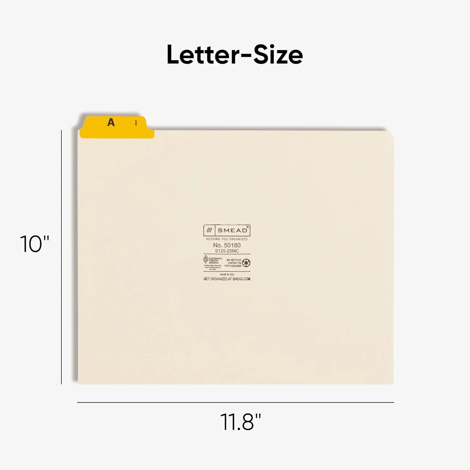 Smead Alphabetic File Guides, 1/5-Cut Tabs