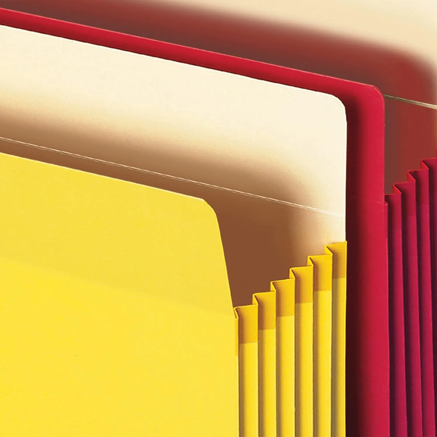 Smead 73892 File Pockets, Letter Size, 3-1/2" Expansion, Assorted Colors, 5 Pack