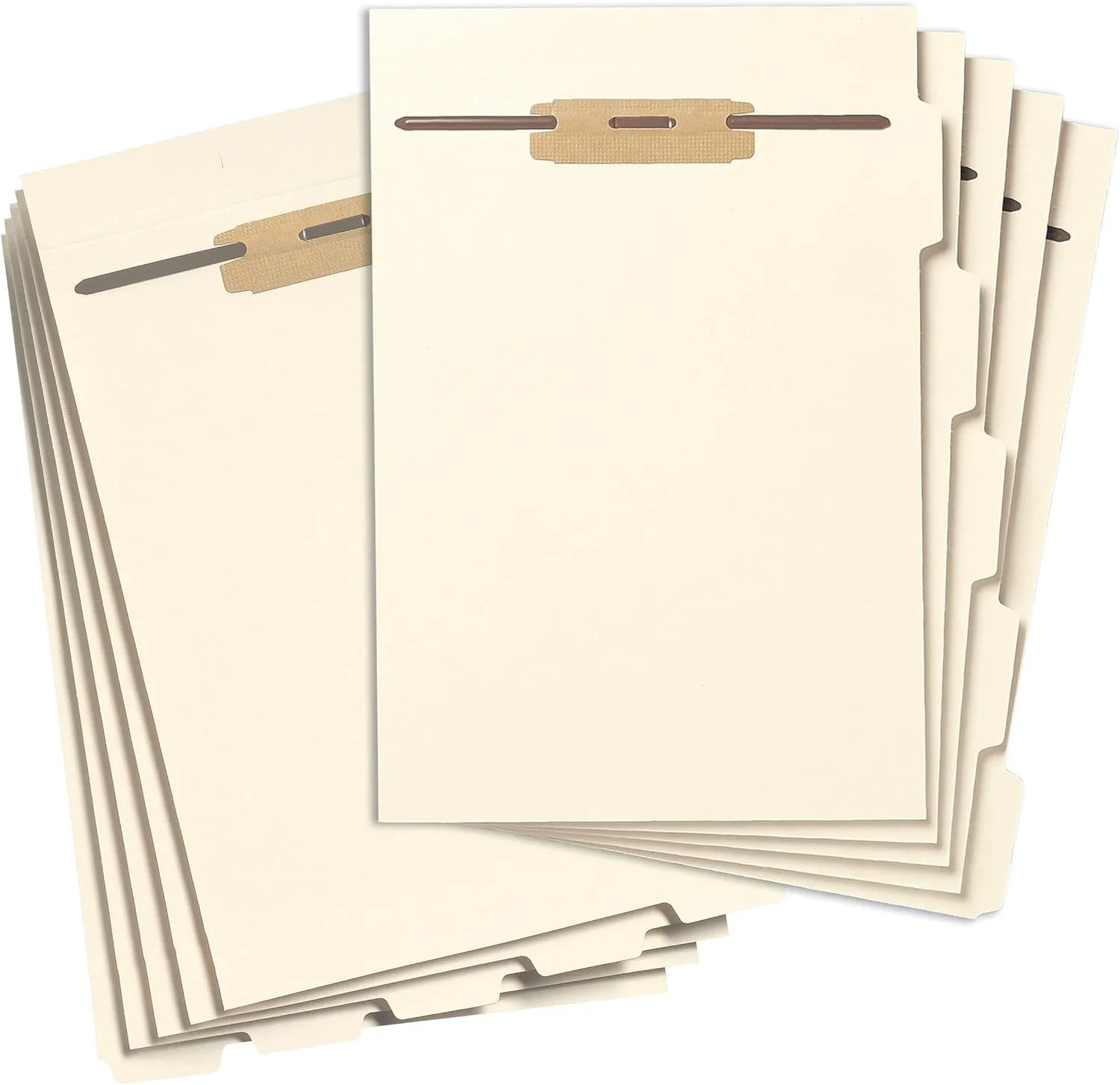 SMEAD Stackable End-Tab Folder Dividers with Fasteners, 50 Count