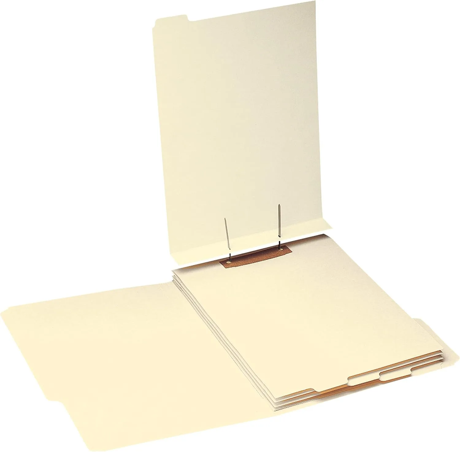 SMEAD Stackable End-Tab Folder Dividers with Fasteners, 50 Count