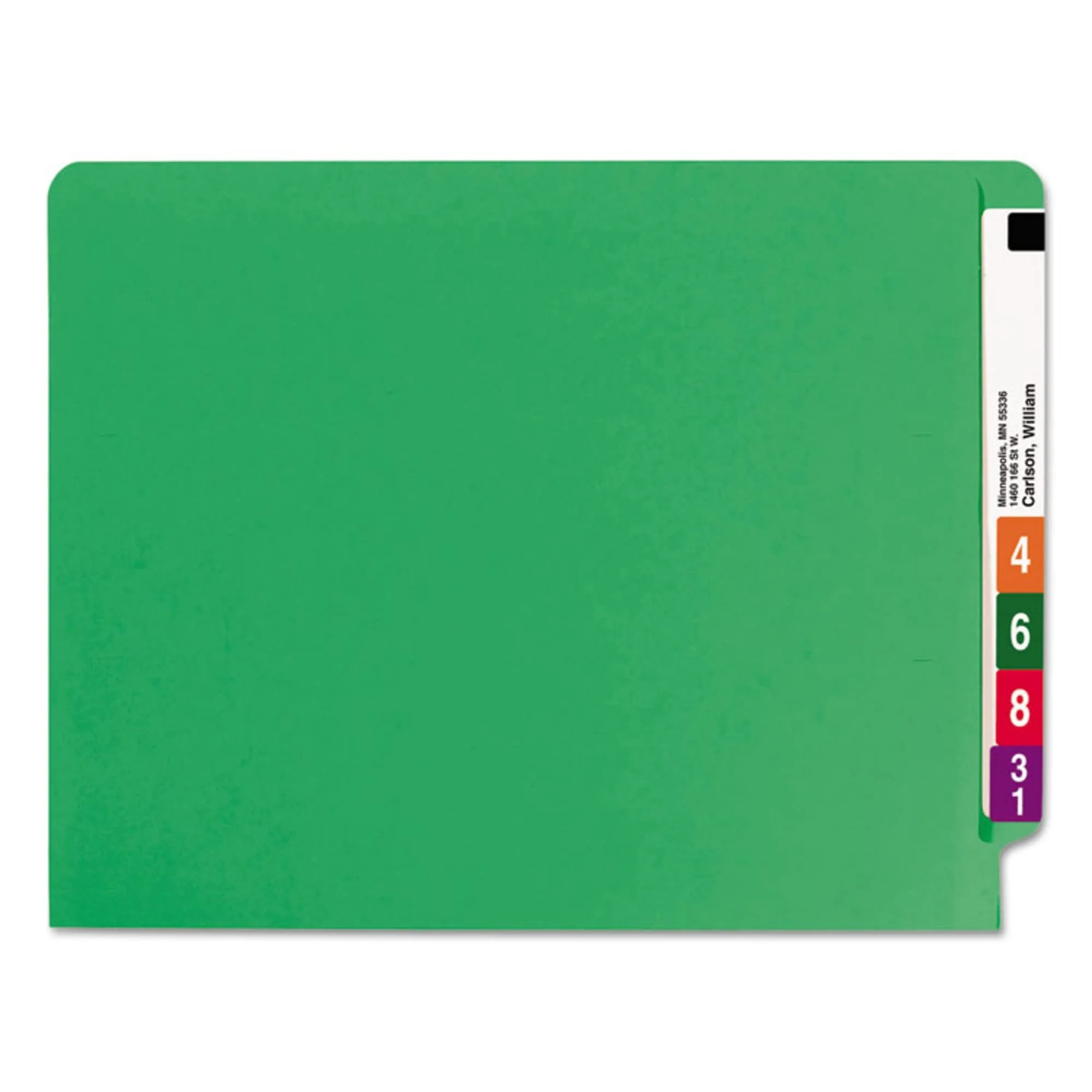 SMEAD End Tab File Folders, Shelf-Master Reinforced Straight-Cut Tab, Letter Size