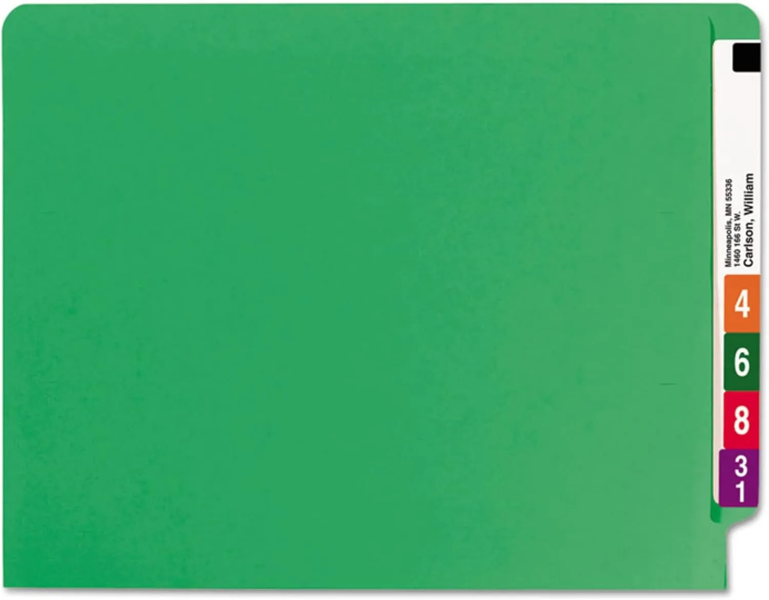 SMEAD End Tab File Folders, Shelf-Master Reinforced Straight-Cut Tab, Letter Size