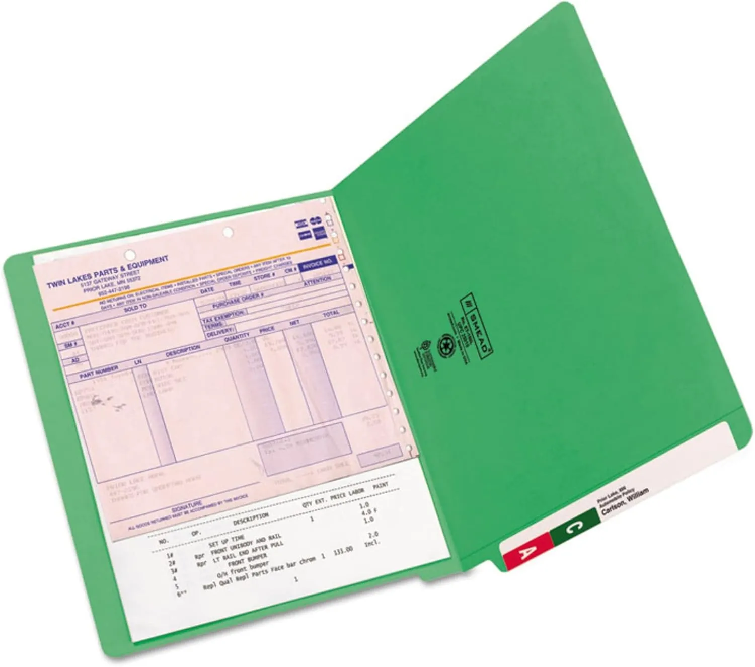 SMEAD End Tab File Folders, Shelf-Master Reinforced Straight-Cut Tab, Letter Size
