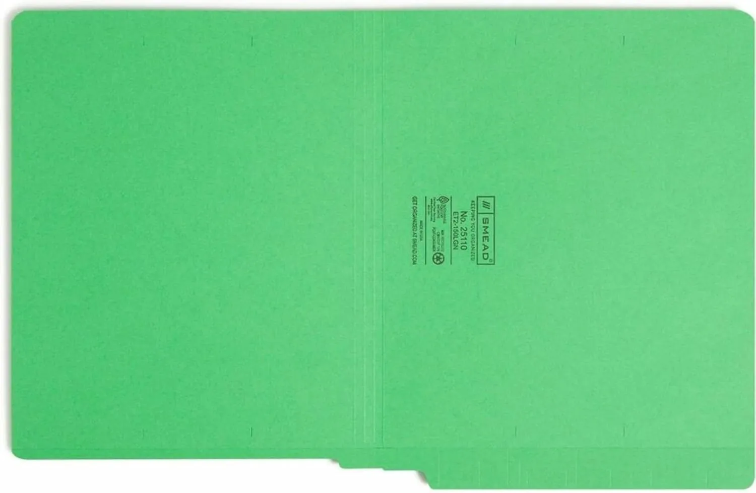 SMEAD End Tab File Folders, Shelf-Master Reinforced Straight-Cut Tab, Letter Size