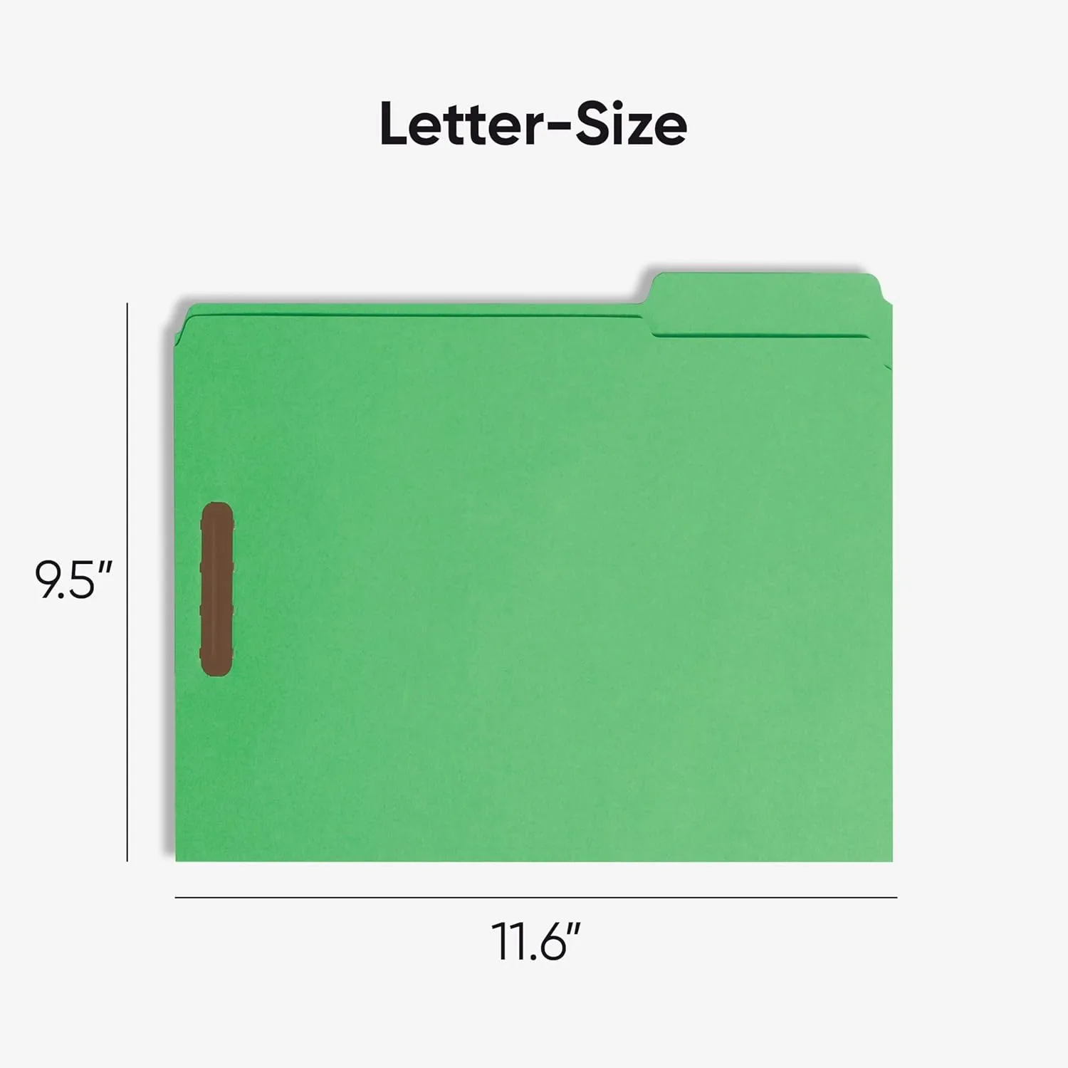 SMEAD Fastener File Folders with Reinforced 1/3-Cut Tabs