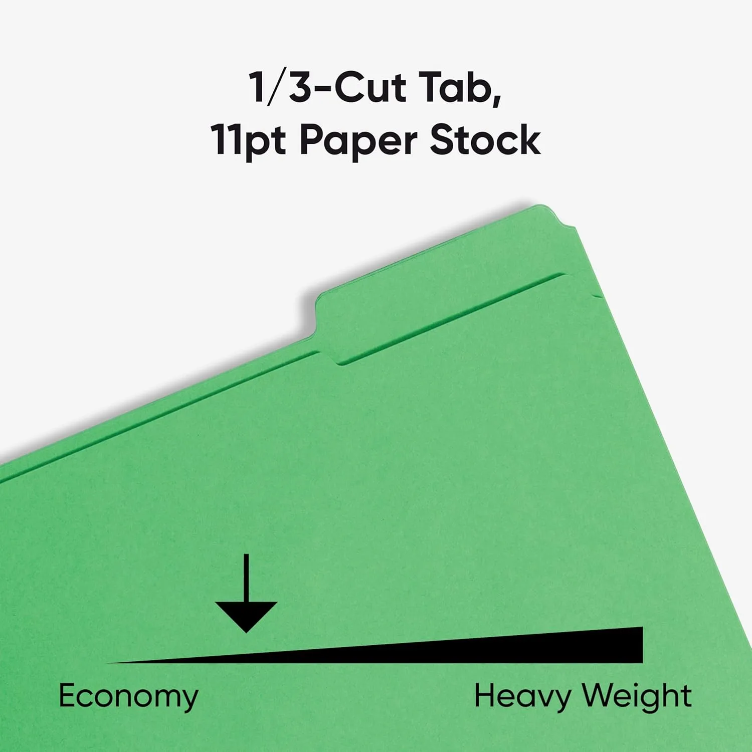 SMEAD Fastener File Folders with Reinforced 1/3-Cut Tabs