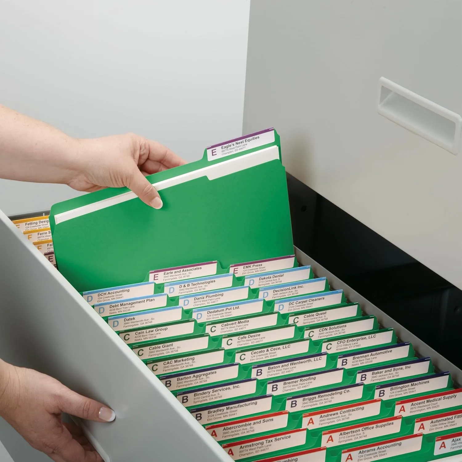 SMEAD Letter-Size File Folders, 1/3-Cut Top Tab