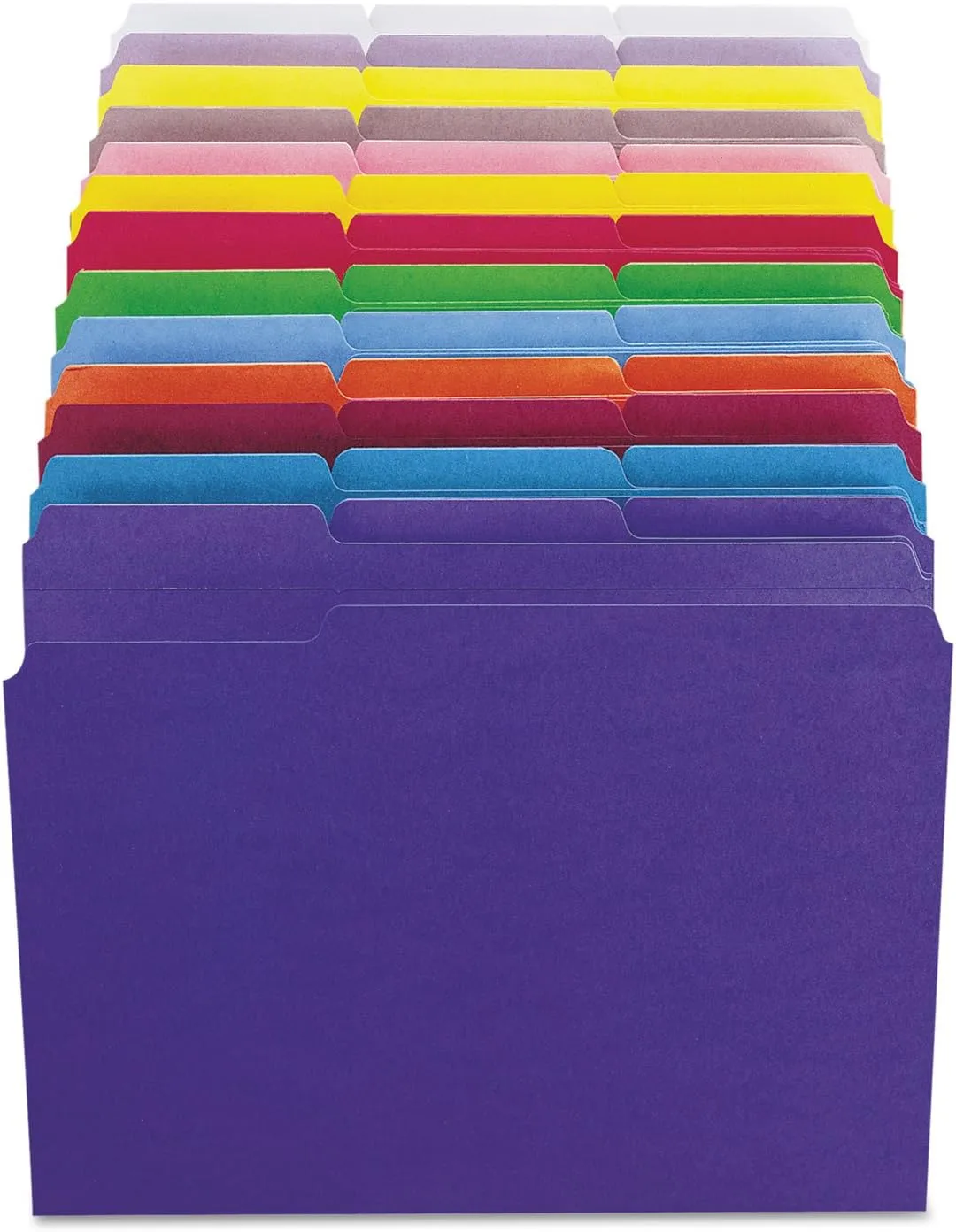 SMEAD Reinforced 1/3-Cut Top Tab File Folders, Letter Size