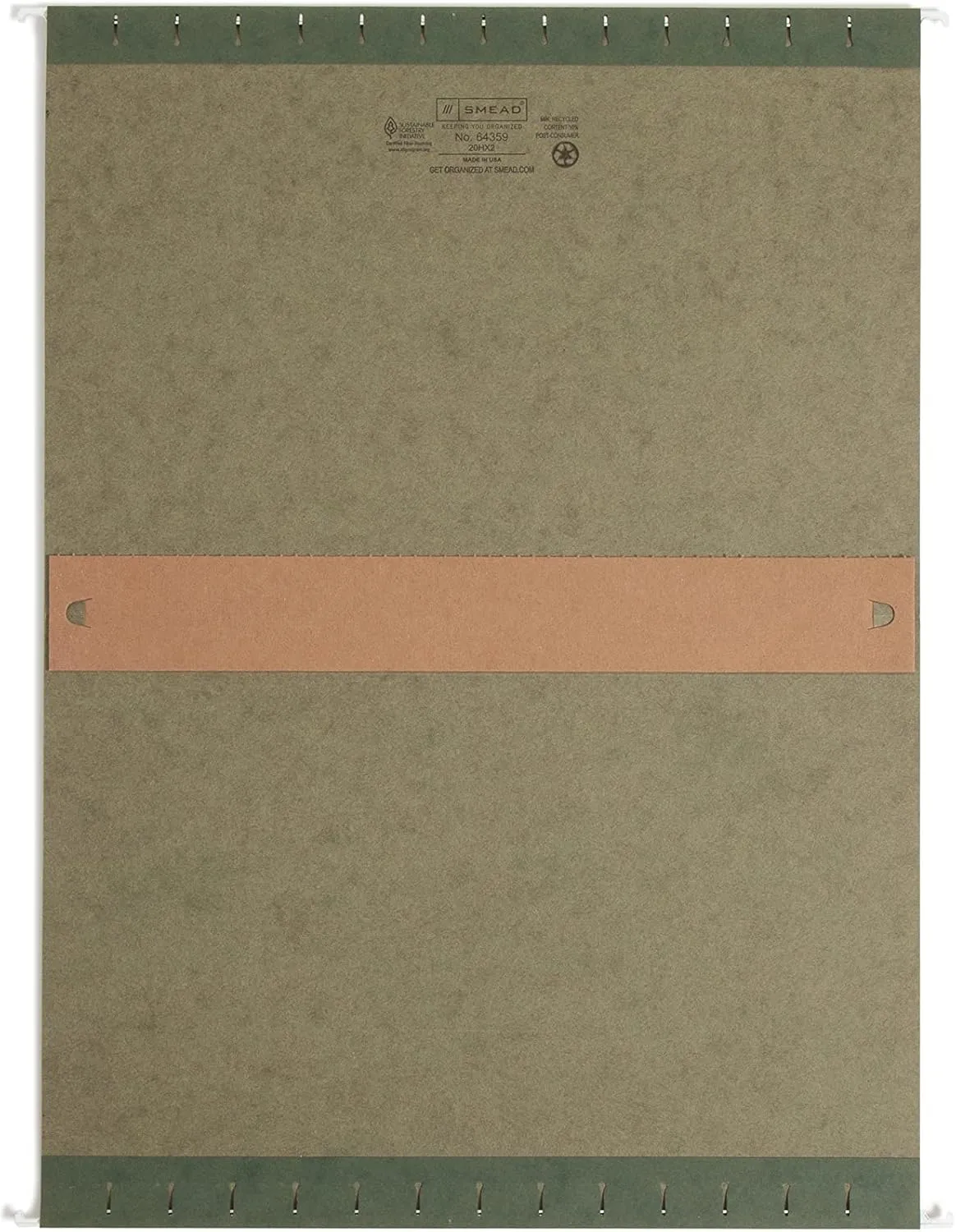 SMEAD Box-Bottom Hanging File Folders, Legal, Standard Green, 25/Box