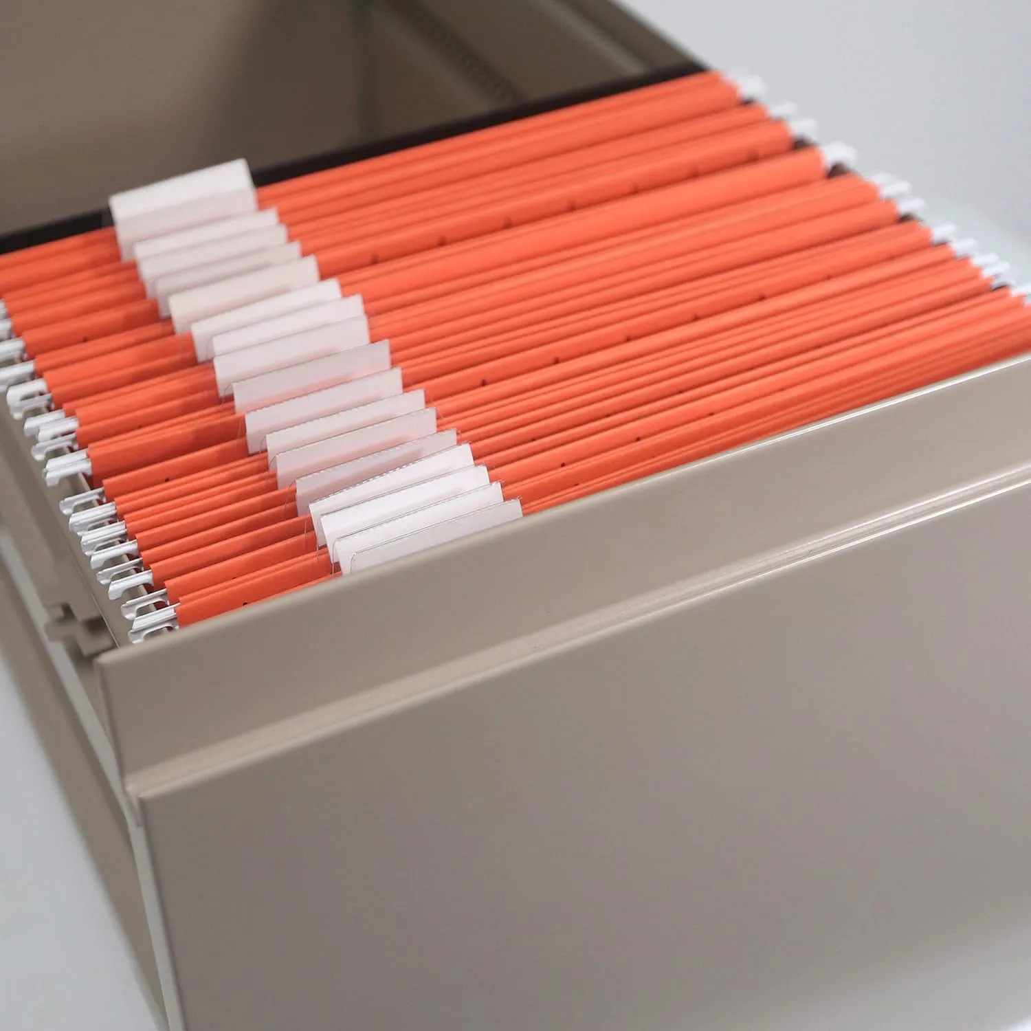 SMEAD Hanging File Folders, Letter Size, 1/5-Cut Adjustable Poly Tabs