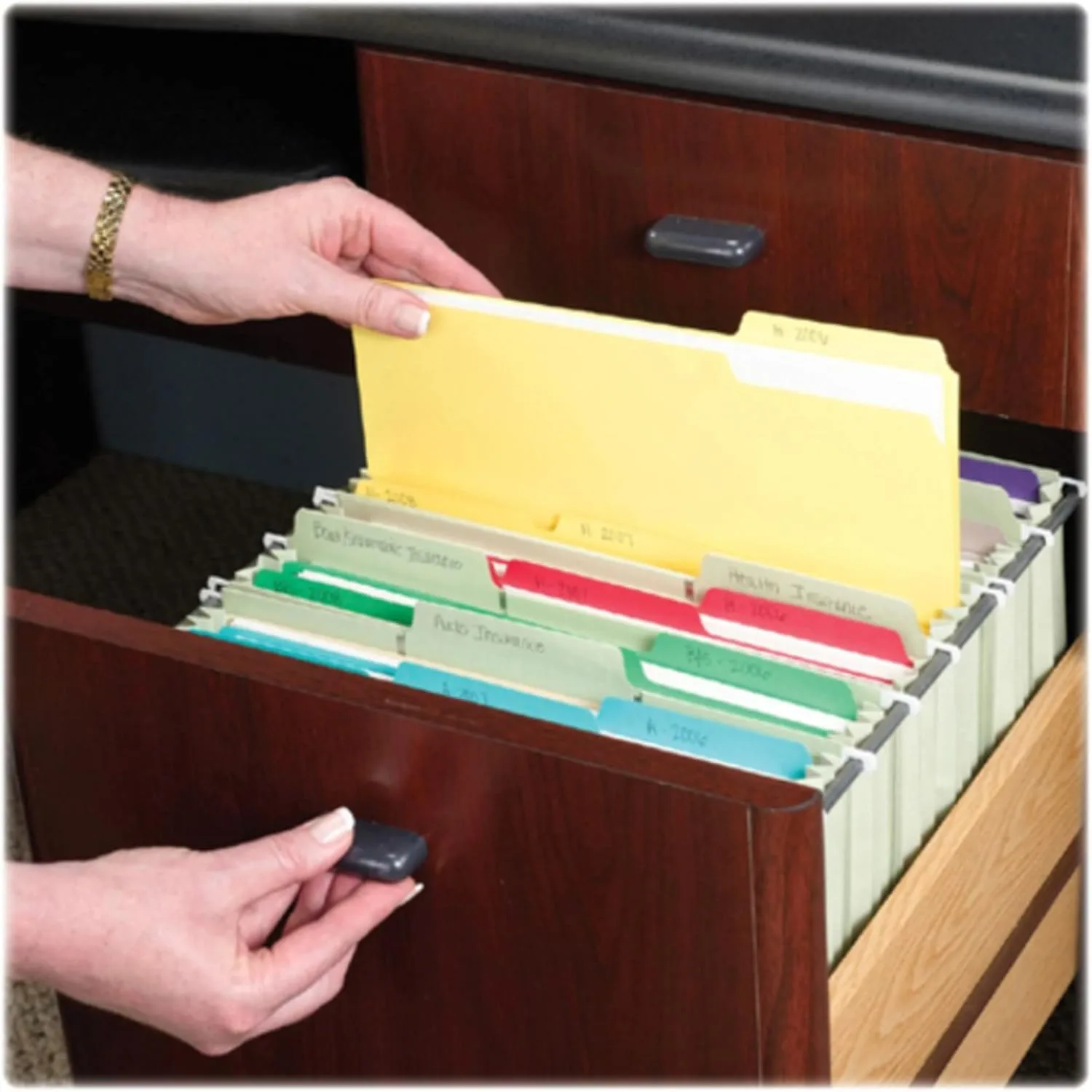 SMEAD Interior File Folders, 1/3-Cut Tab, Letter Size