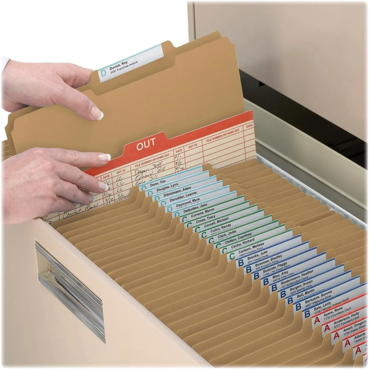 SMEAD Fastener File Folders, 2 Fasteners, Letter Size, Kraft