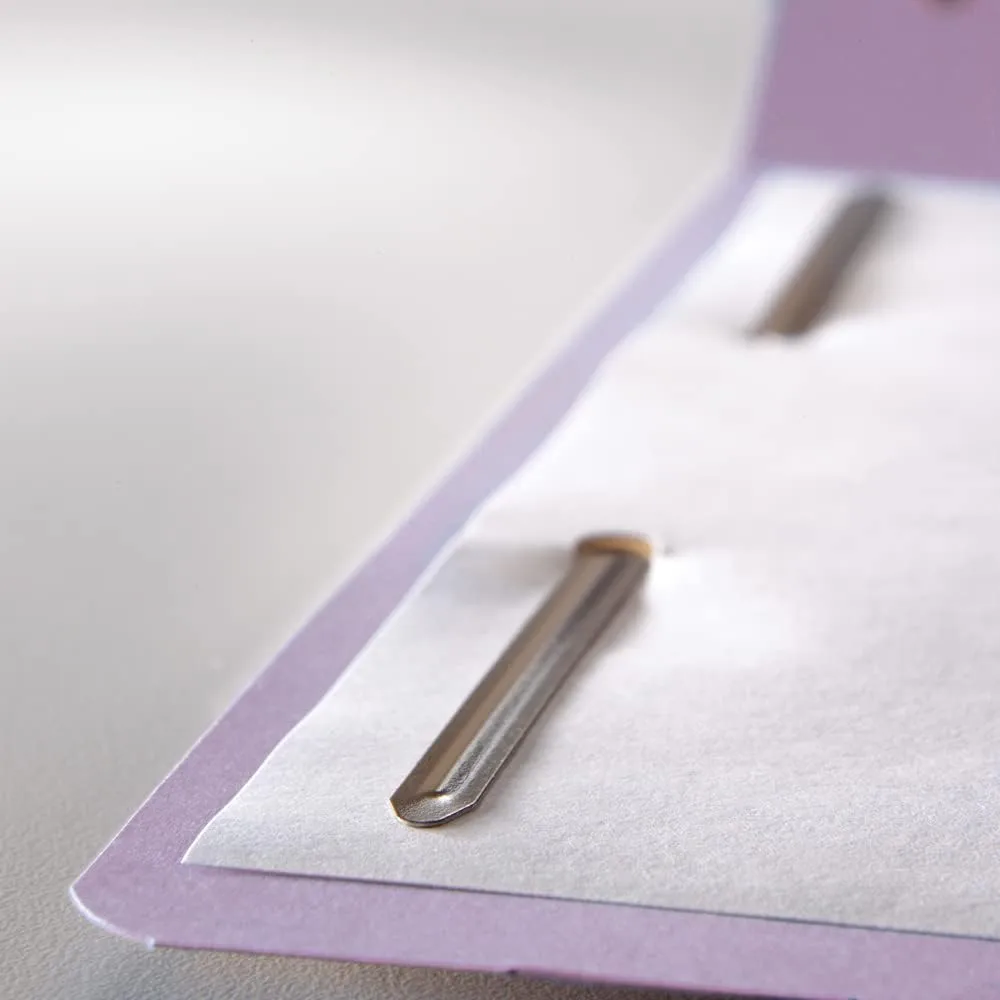 Smead Fastener File Folder, 2 Fasteners, Reinforced 1/3-Cut Tab, Letter Size, Lavender, 50 per Box (12440)