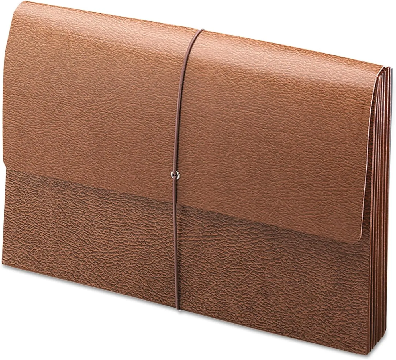 Smead Leather-Like Expanding Wallet, Legal Size, 30% Recycled, Brown