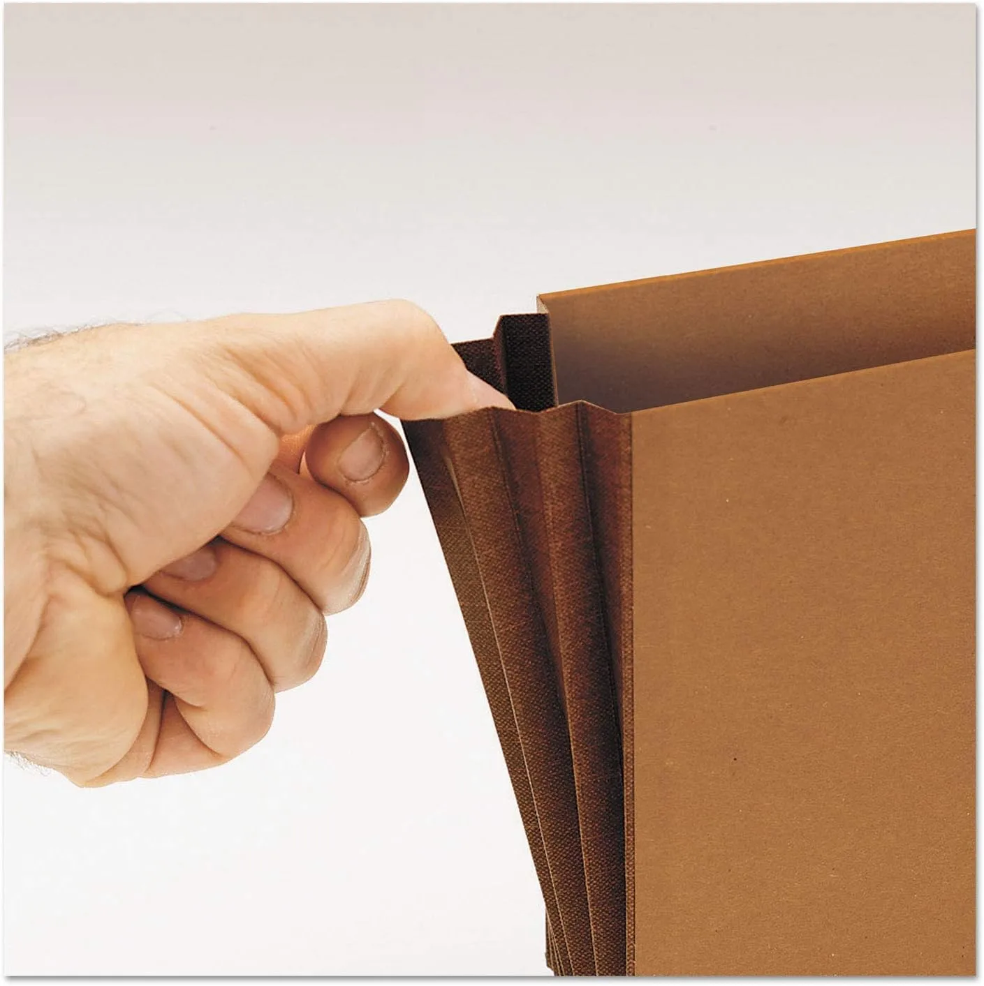 Smead Leather-Like Expanding Wallet, Legal Size, 30% Recycled, Brown