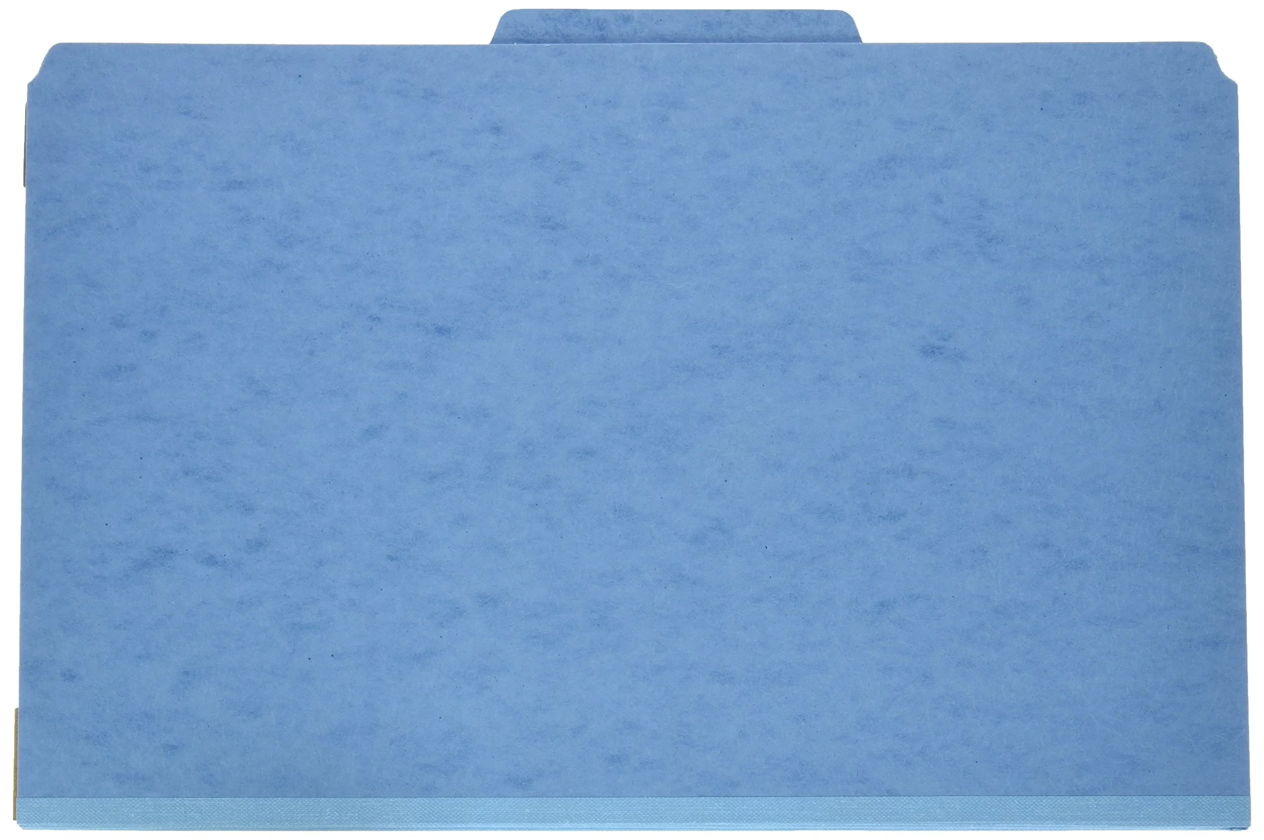 Smead PressGuard® Classification File Folder with SafeSHIELD® Fasteners, 2 Dividers, 2" Expansion, Legal Size, Blue, 10 per Box (19204)