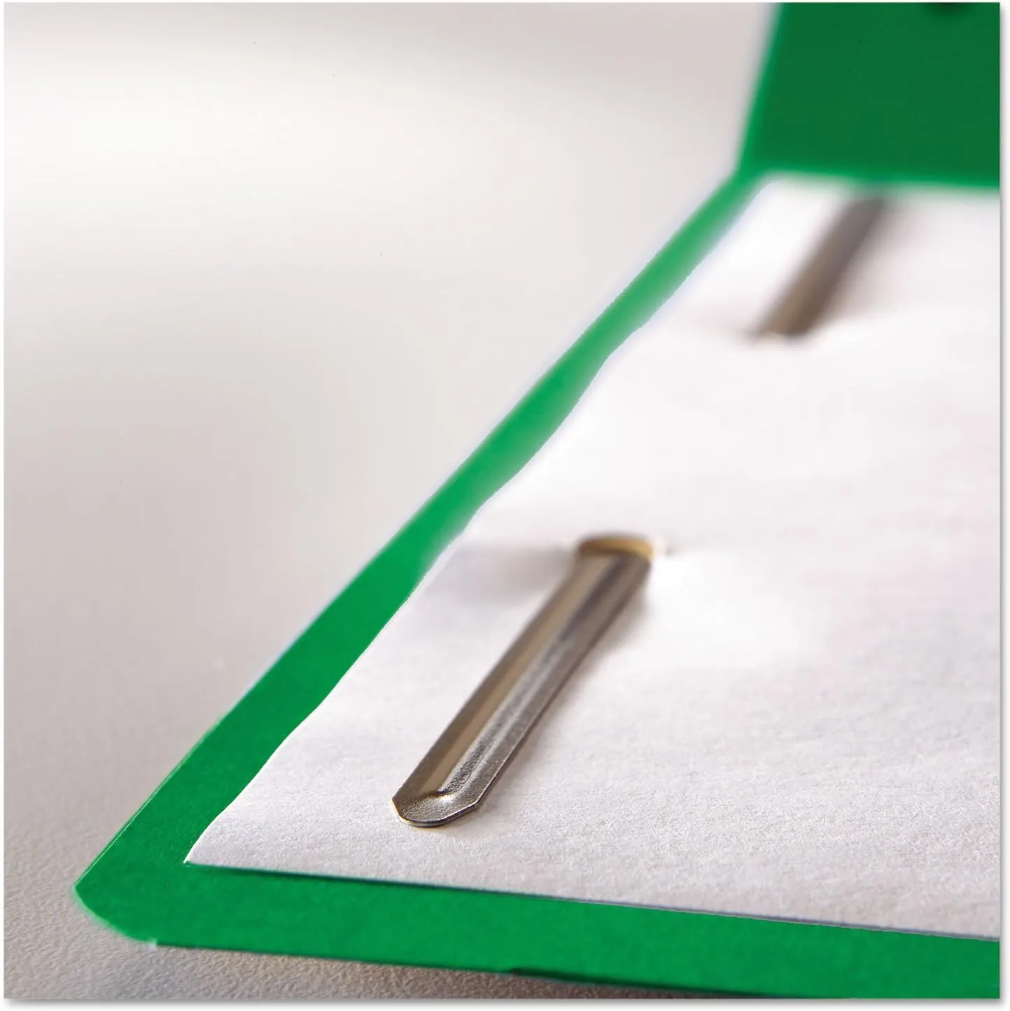 Smead Fastener File Folder, 2 Fasteners, Reinforced 1/3-Cut Tab, Legal Size, Green, 50 per Box (17140)