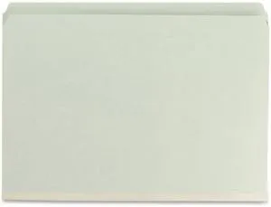 Smead Pressboard Fastener File Folder with SafeSHIELD Fasteners, 2 Fasteners, Straight-Cut Tab, 2" Expansion, Legal Size, Gray/Green, 25 per Box (19910)